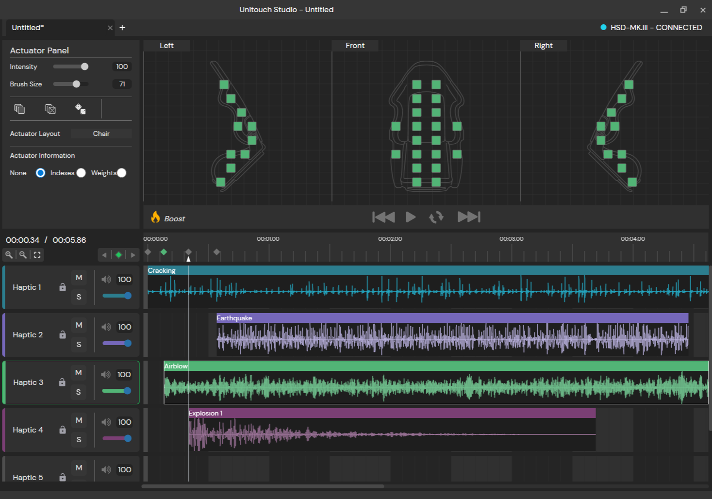 Unitouch Studio Chair UI