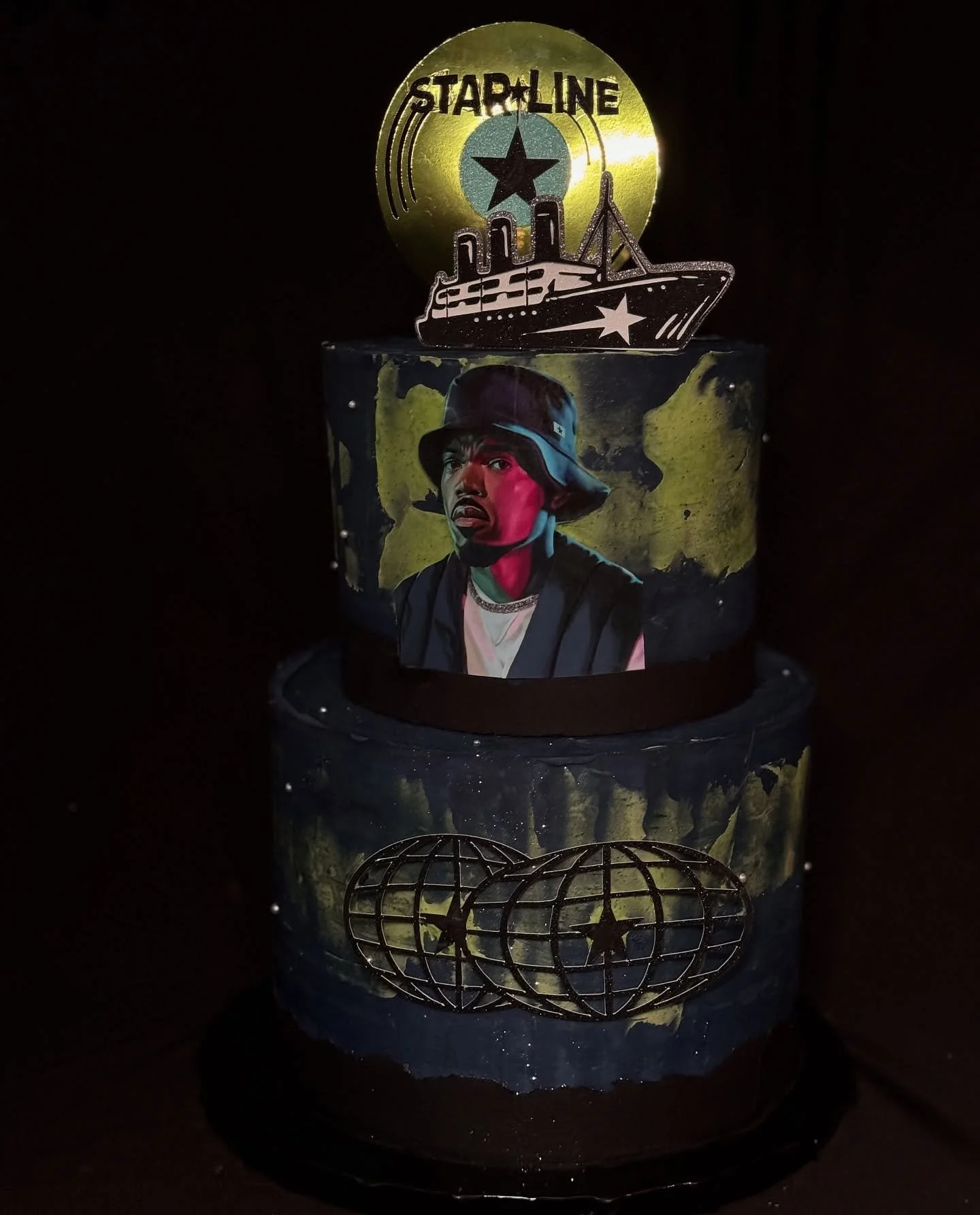 Prettier than a Seminole on St. Joseph night⚜️⚜️⚜️

It was such a pleasure curating this pretty ass cake for Chicago&rsquo;s very own @chancetherapper 
Congratulations on the success of Star Line! Currently my fave song are Speed of Light and of cour