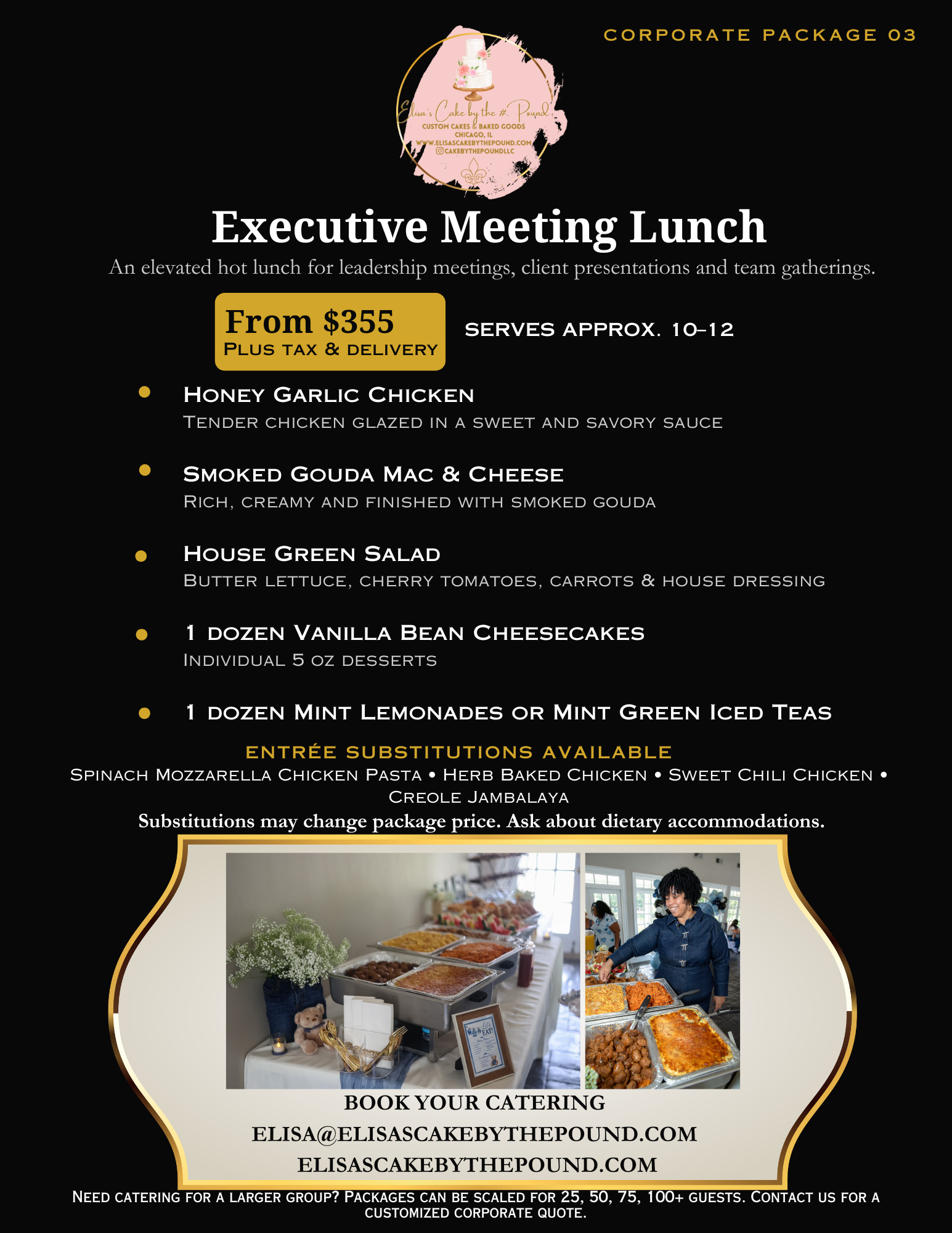 corporate catering Chicago, office catering Chicago, breakfast catering Chicago, boxed lunch catering Chicago, dessert catering Chicago, holiday catering Chicago