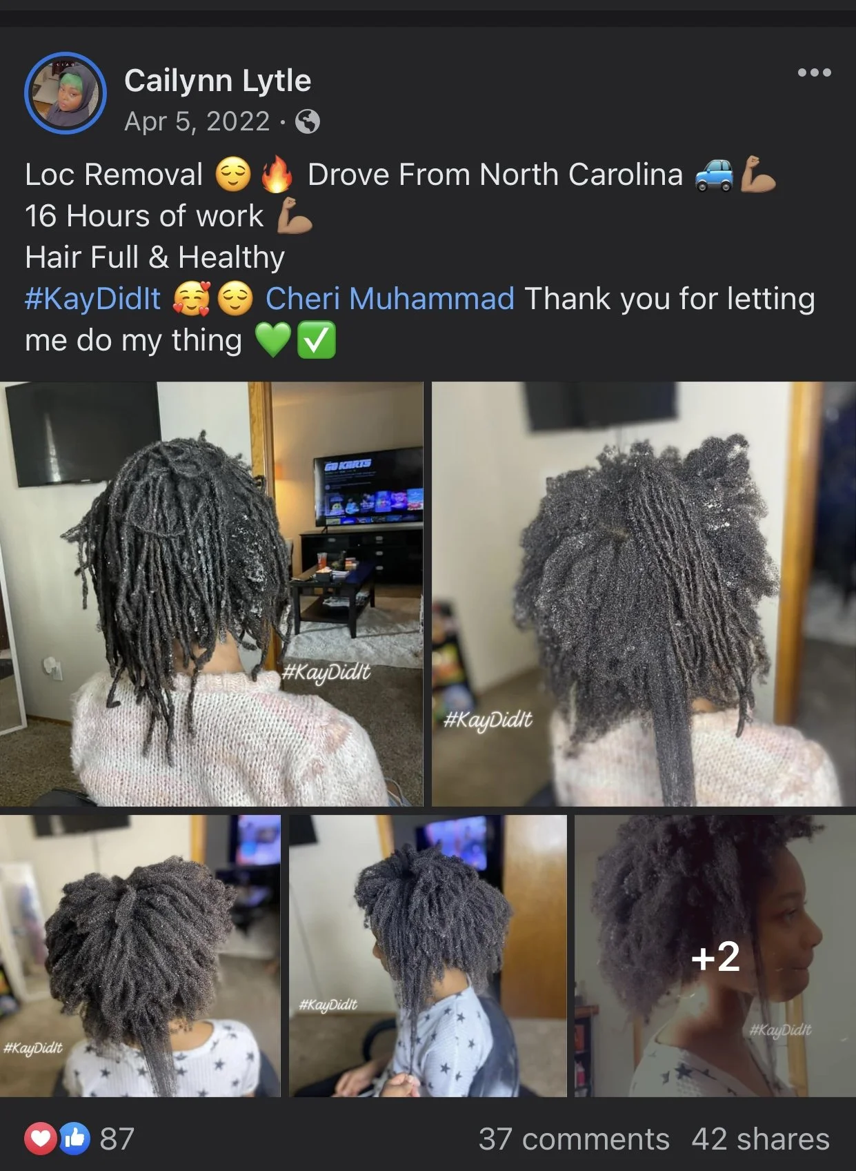 Loc Removal/ Comb Out