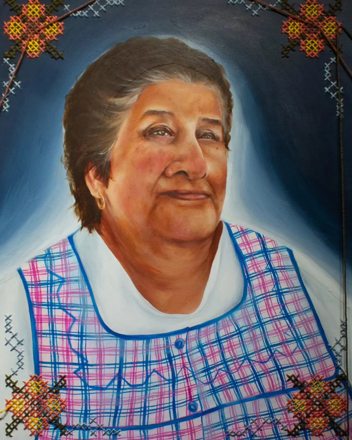 &quot;En Memoria de Ti&quot; 
Painting 2/3
.
.
.
Reflecting on where I work now makes me realize how lucky I am that this is who helped raise and shape who I am as a person.
The woman above, my Mama O was kind, patient, giving, and one of the stronge