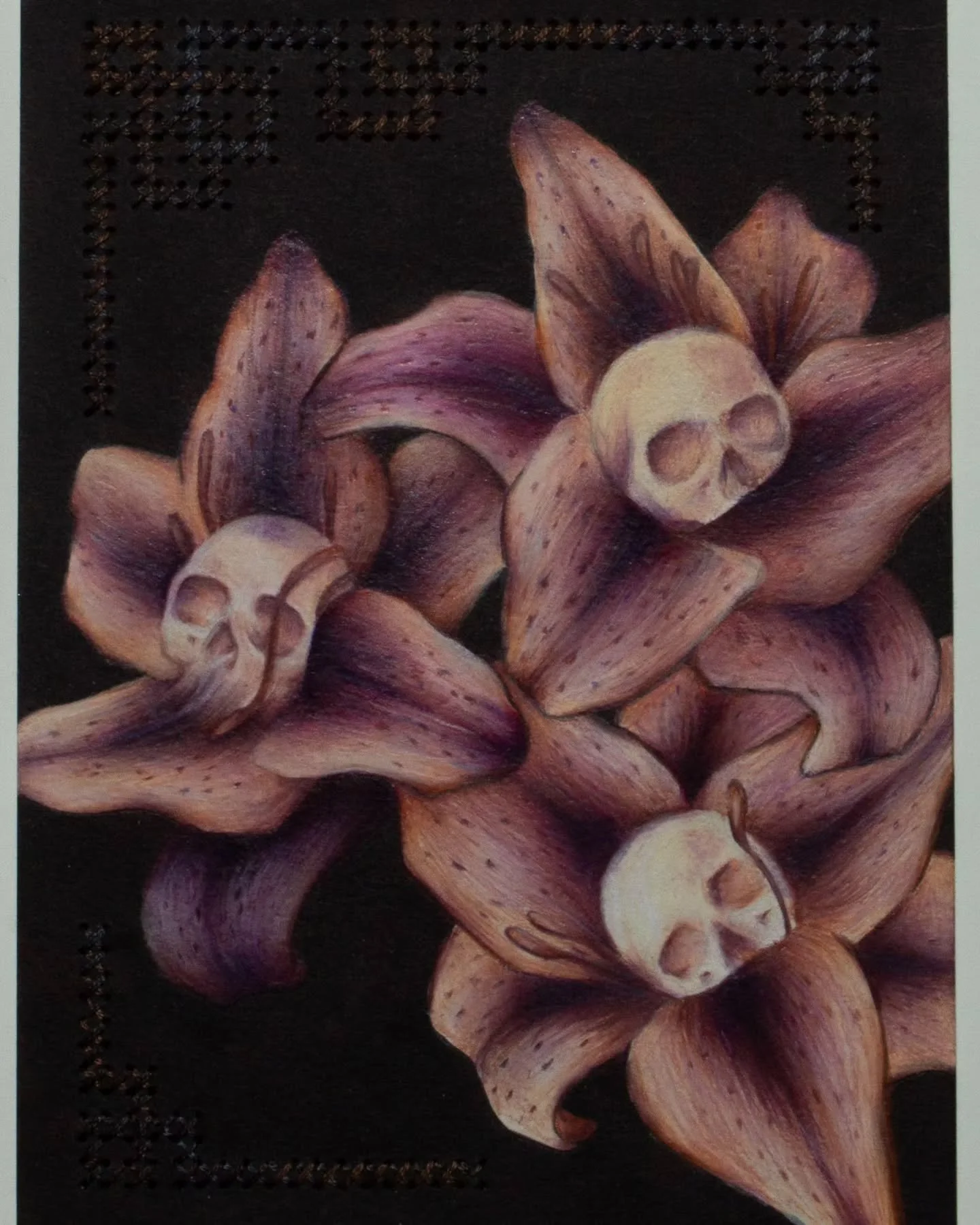 Lillies for my Mama O
.
.
.
#drawing #copicsketchmarkers #chameleonmarkers #coloredpencils #alcoholmarkers #skulldrawing #flowerdrawing #lillyskull #skullflower #artistsoninstagram #copic #copicmarkers #art #arte #artwork #artista #fresnoart #fresnoa