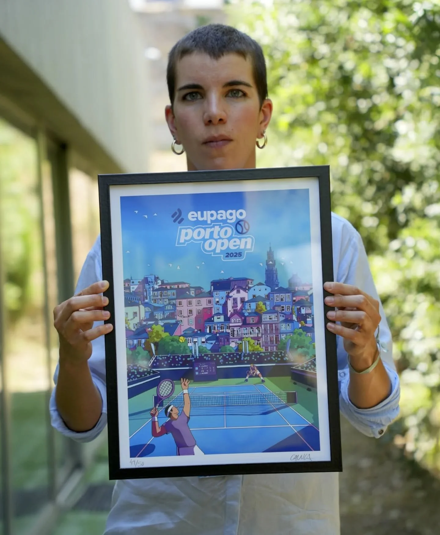 This piece I created for @portoopen 2025 was a very special opportunity for me, as it brought together two worlds that are very close to my heart: the city of Porto and sports &mdash; in this case, tennis 💛

I believe building this bridge between cu