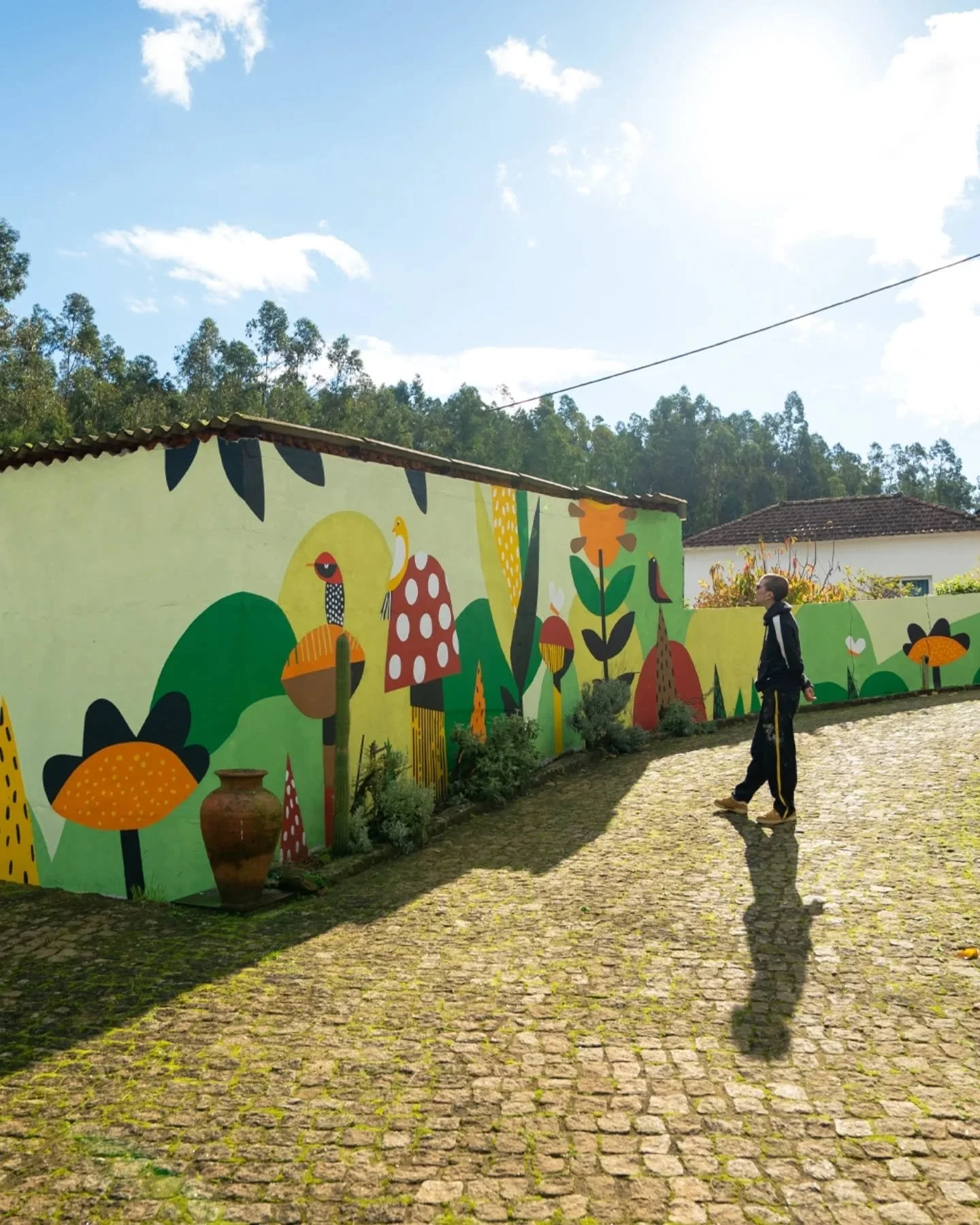 My first mural in the countryside 🌾
Painted with the help of my family and my dog supervising every stroke 🫶
Swipe for a little behind-the-scenes ➡️
-
-
#muralart #muralpainting #muralartist #wallart #publicart #illustrationart #artistsoninstagram 