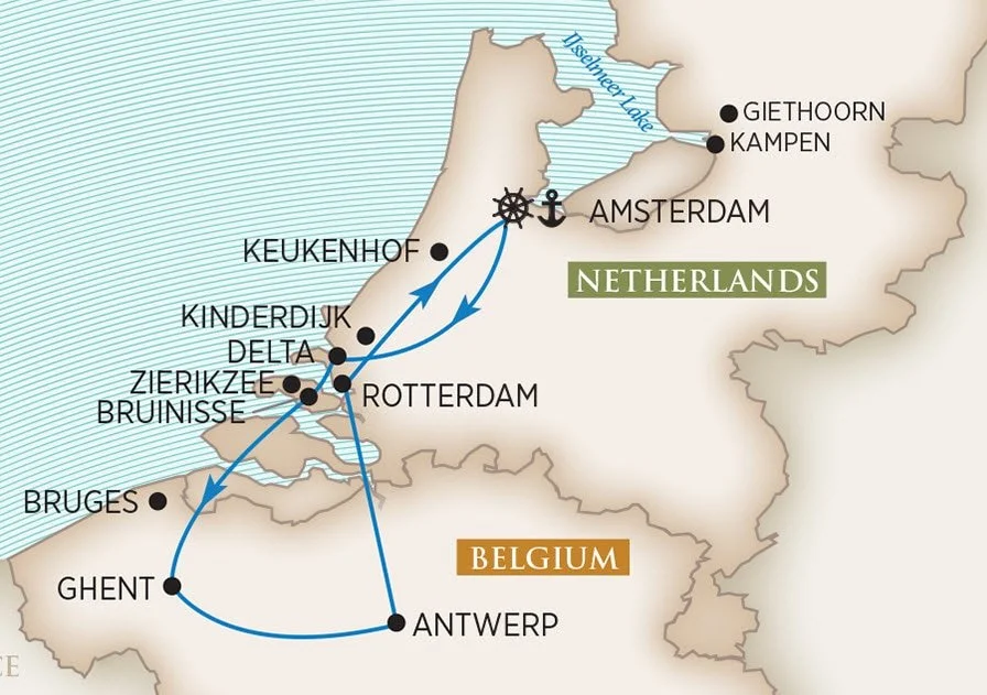 Croisière le Temps des Tulipes sur le AmaSerena du 24 avril au 1er mai 2026 - SIP AND SAIL