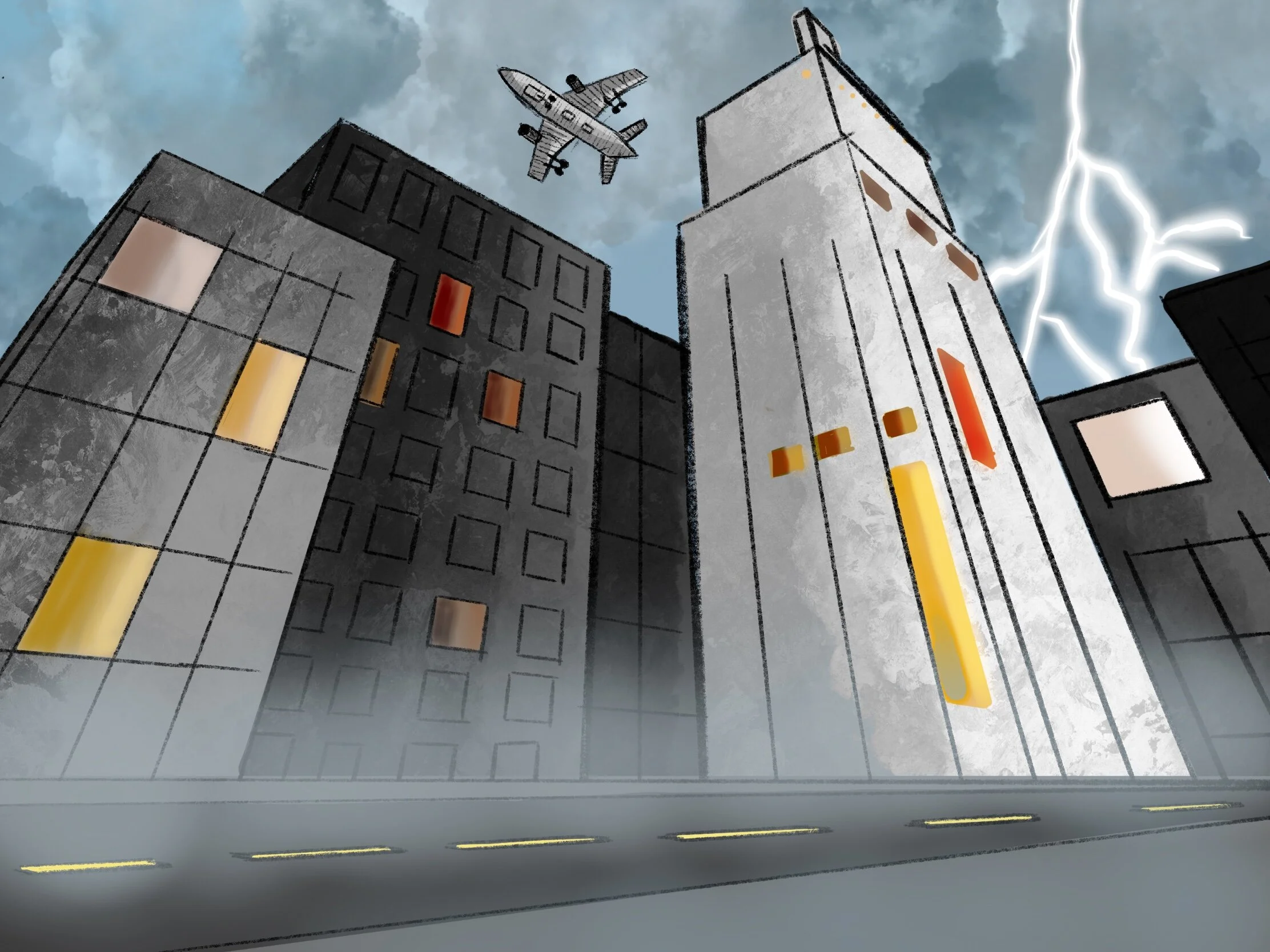 Stormy day in the City