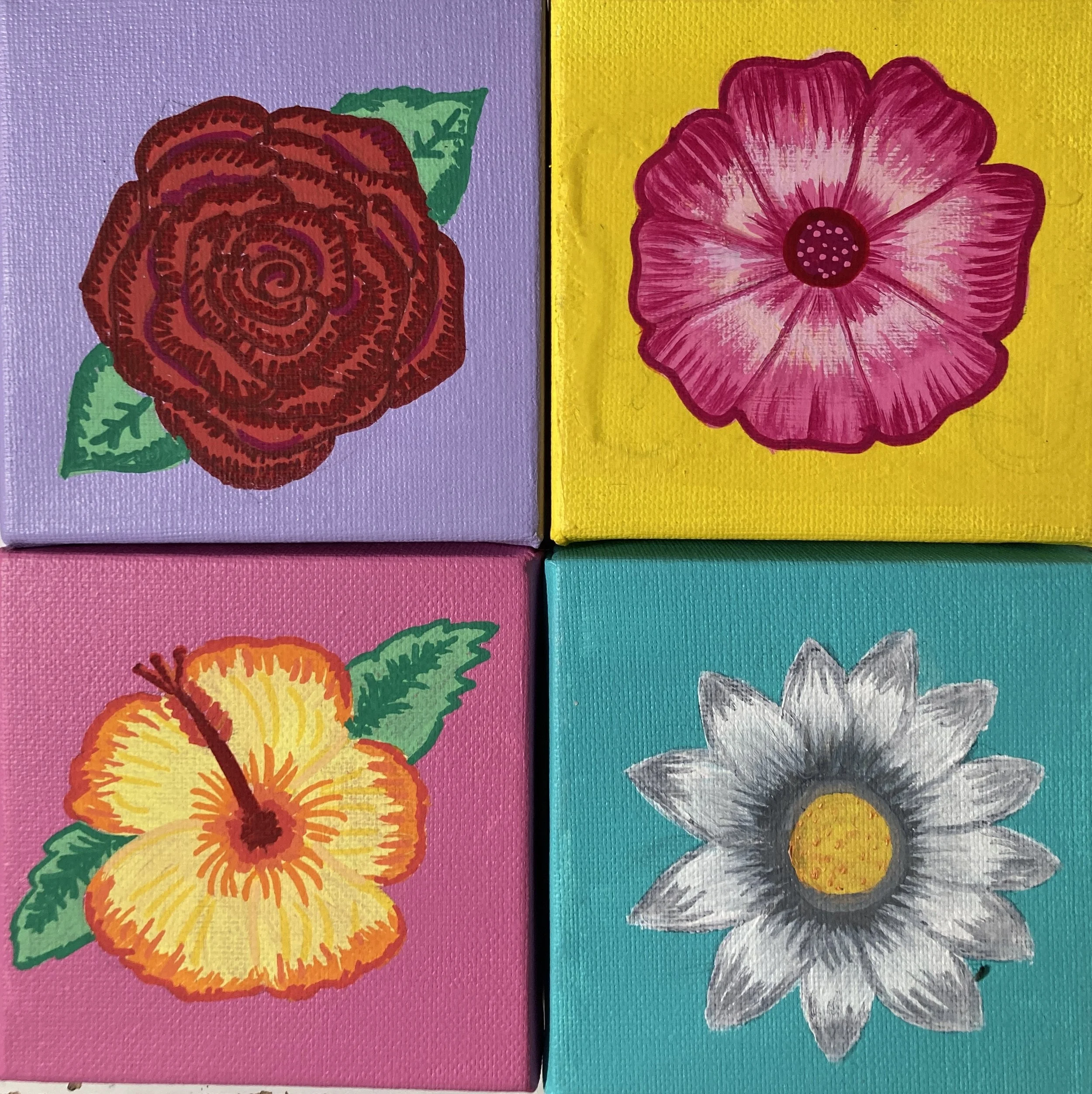 Flower Canvas Collage