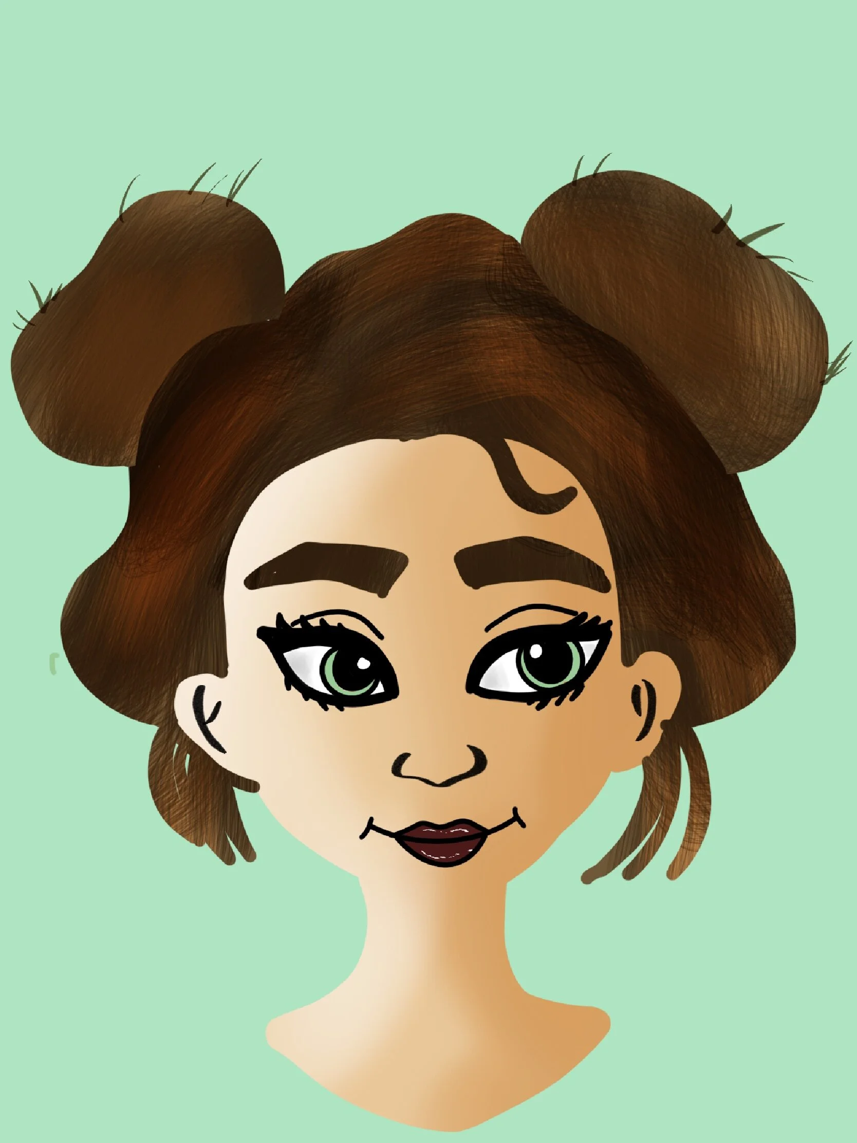 Cute cartoon girl