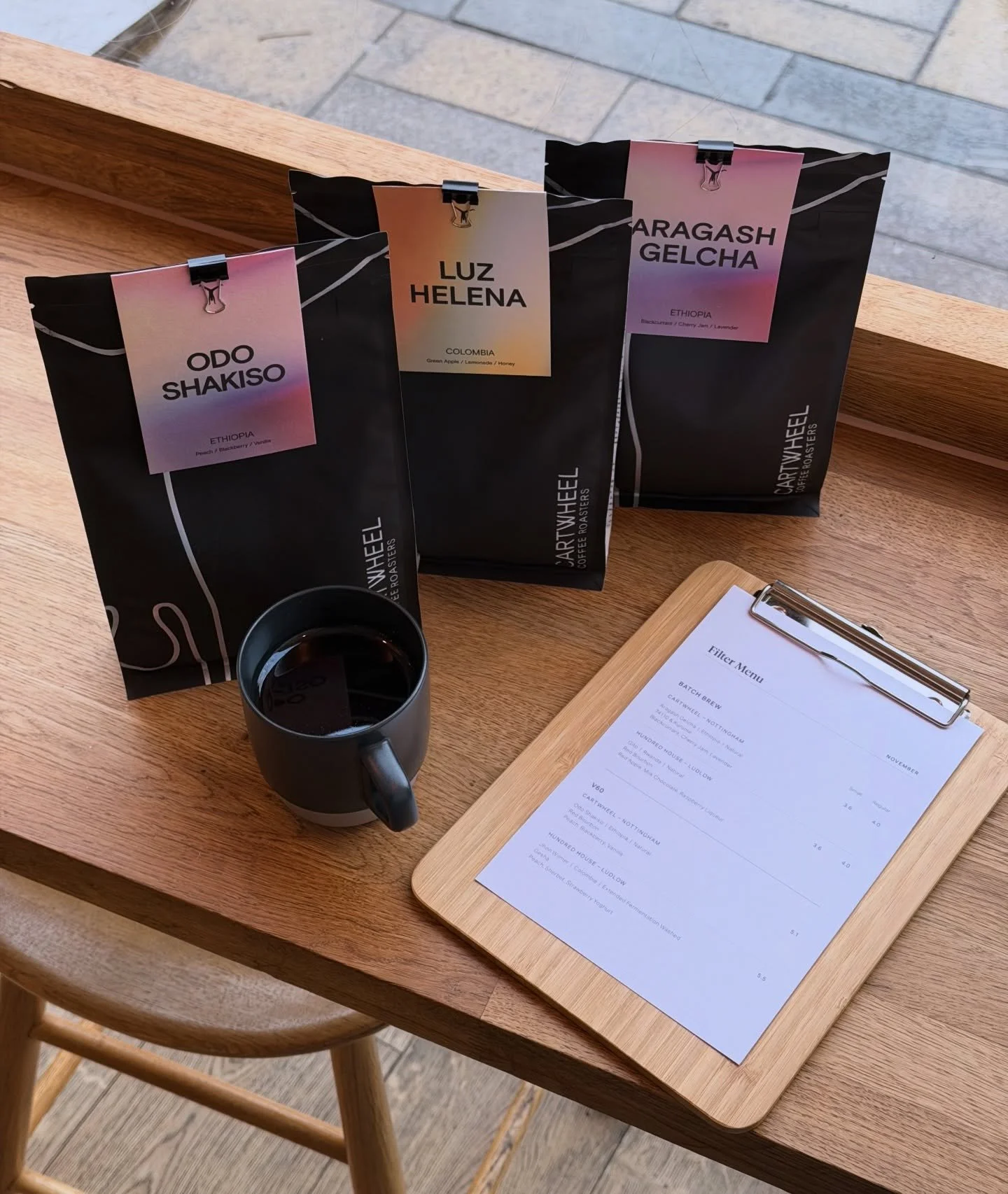 New Guest Filter - @cartwheelcoffee 

Nottingham-based speciality roastery Cartwheel have landed on our shelves with 3 exceptional coffees - and are now brewing behind the bar.

Aragash Gelcha, Ethiopia 🇪🇹 - A natural coffee bursting with flavour. 