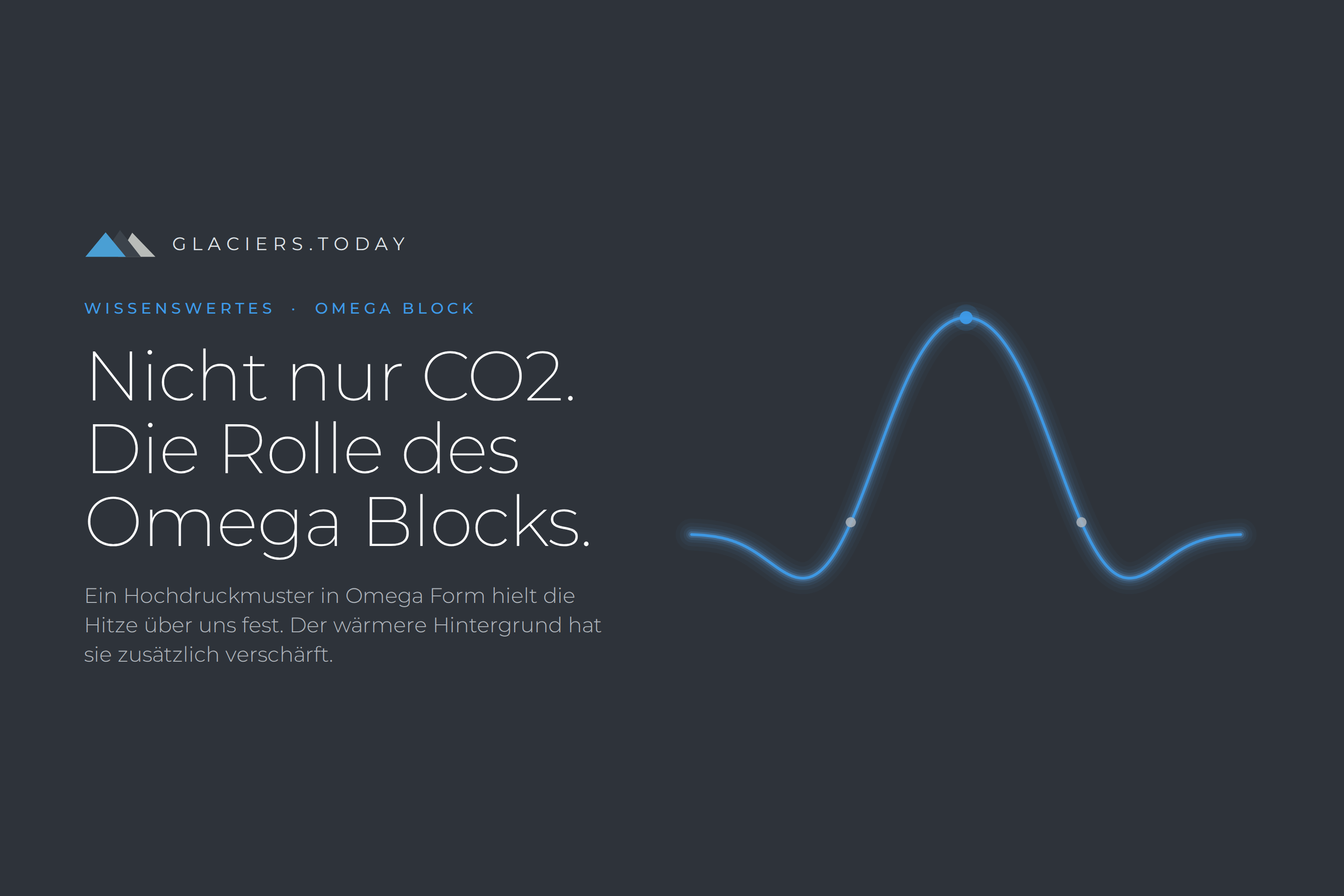 Nicht nur CO2: Die Rolle des Omega Blocks in diesem Sommer