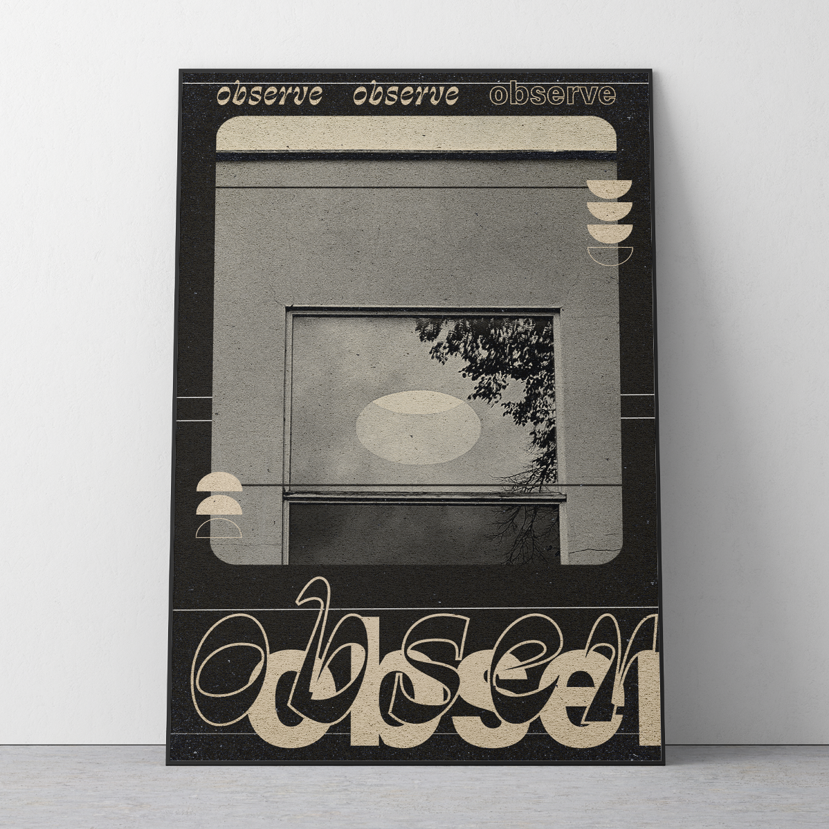 'Observe' Poster Dark