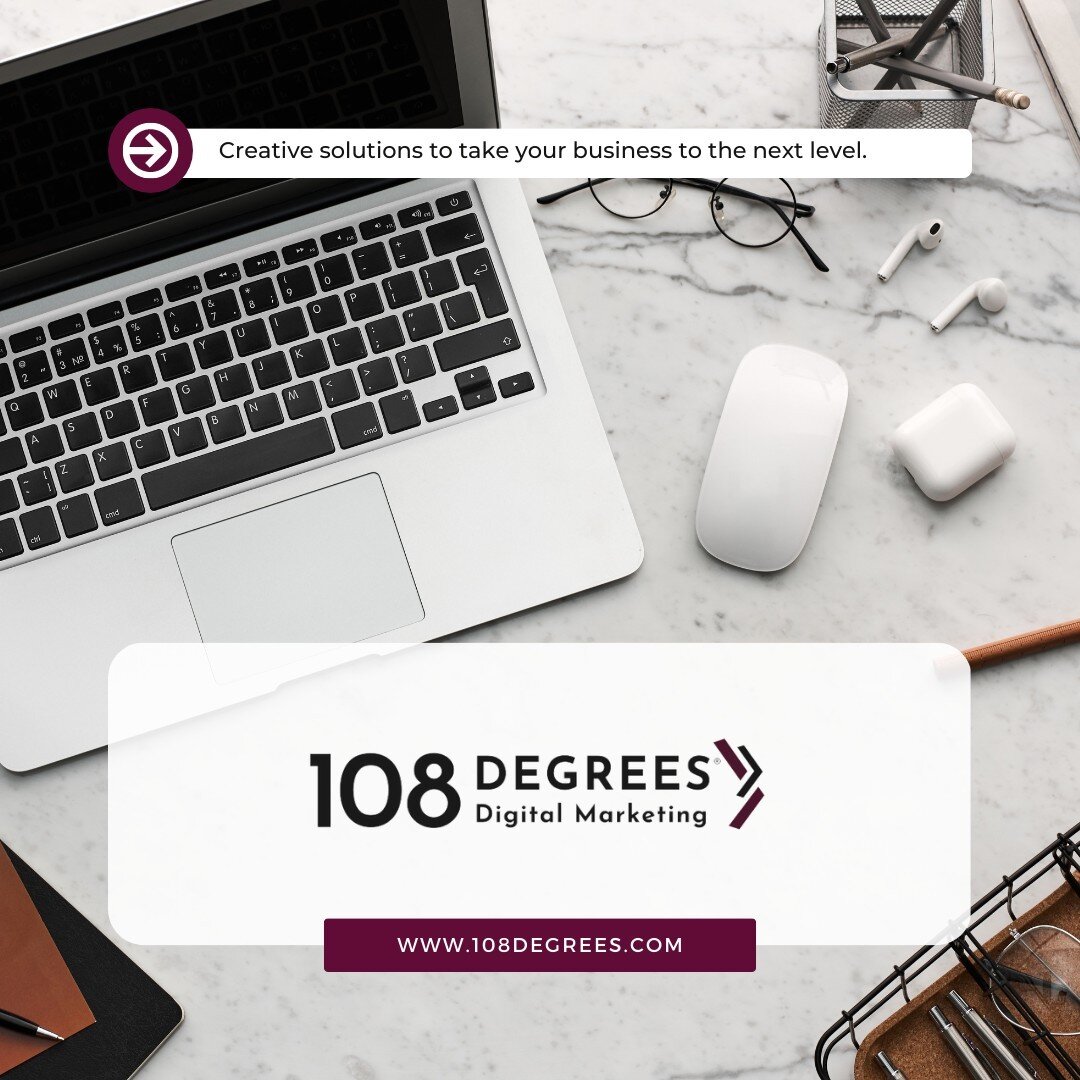 We take a consultative approach that listens to you as the expert in your industry and apply our knowledge in our field so you can achieve success in yours.

Visit the link in our bio to see how we can help you level up your marketing!
.
.
.
#108degr
