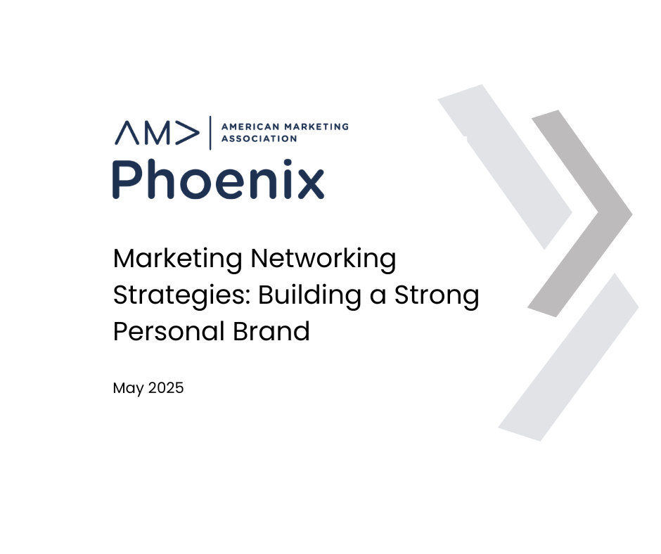 AMA Phoenix logo — MaryAnn Pfeiffer of 108 Degrees Digital Marketing featured