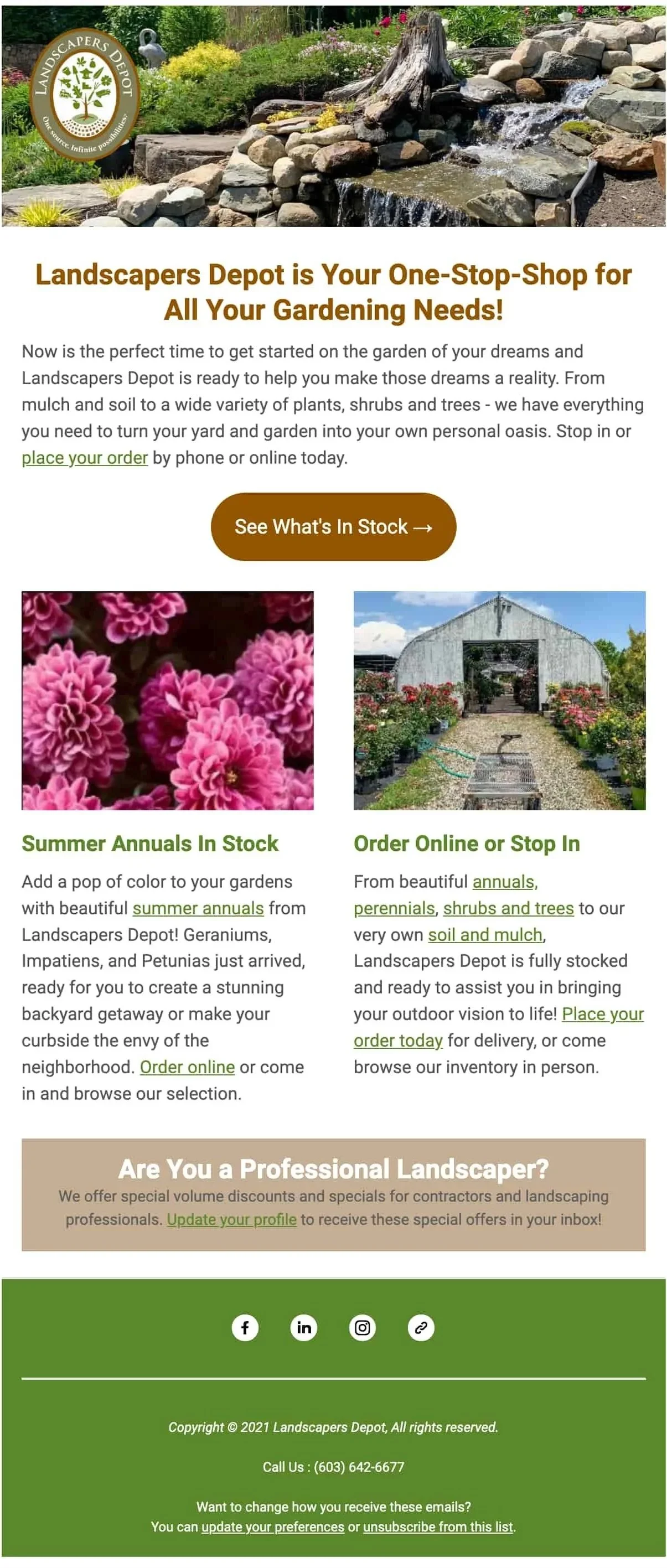 Segmented B2B AND B2C email messaging example