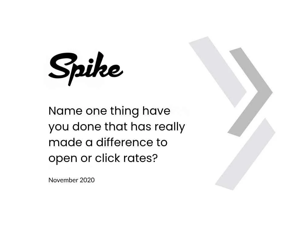 Spike Logo — One Thing 8 Experts Did to Improve Email Open and Click Rates