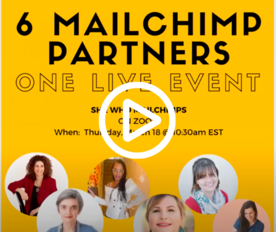She Who Mailchimps YouTube Video — MaryAnn Pfeiffer among 6 featured Mailchimp experts