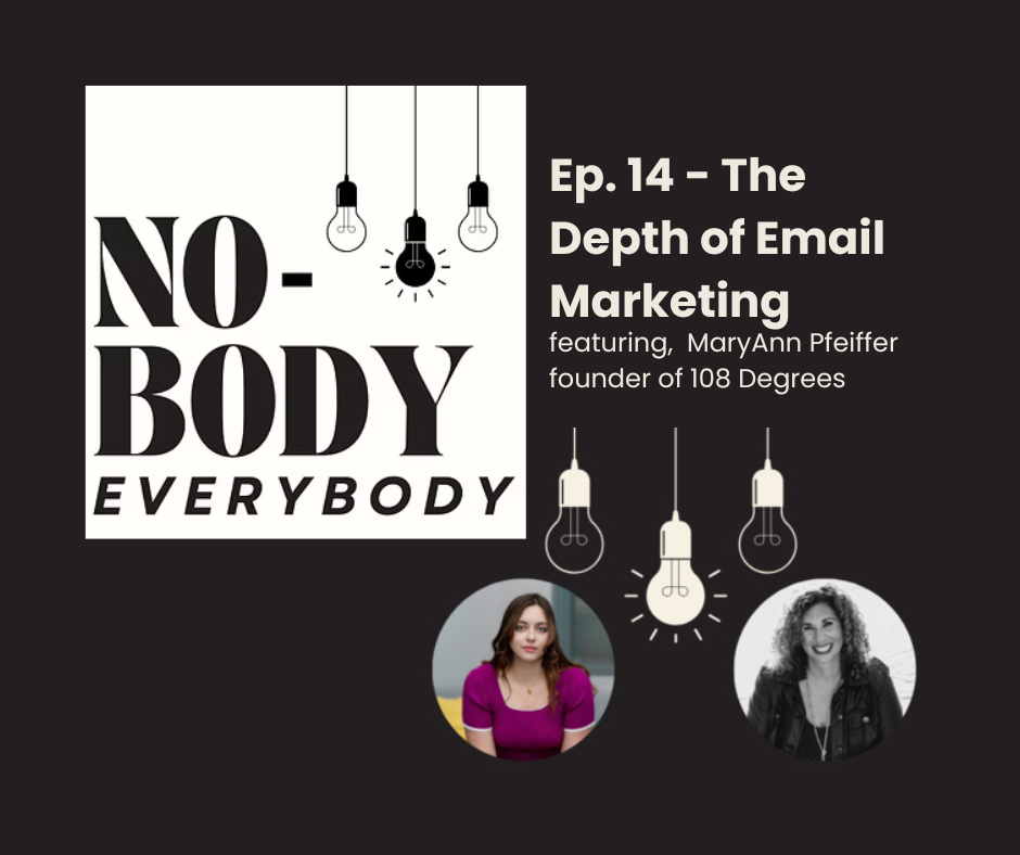 Nobody & Everybody podcast — MaryAnn Pfeiffer of 108 Degrees Digital Marketing presenting