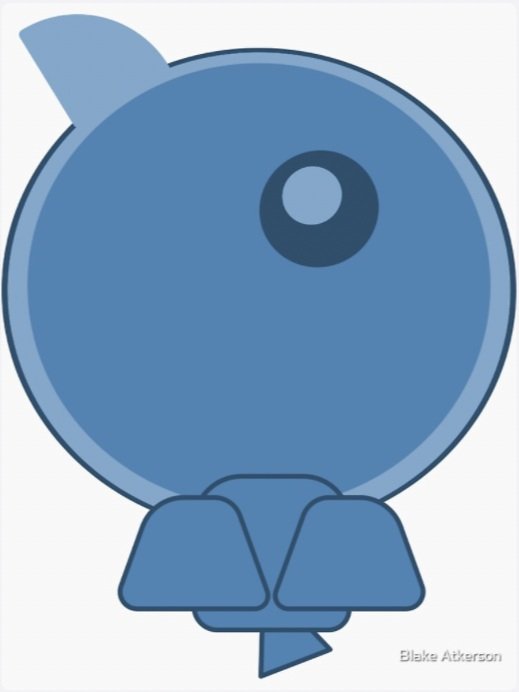 This blue birdie looks hopeful into the sky.