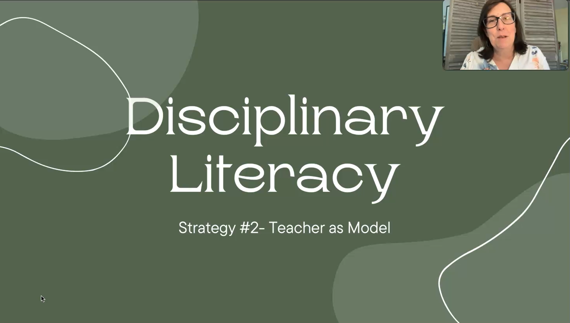 Disciplinary Literacy, Pt 2 - Teacher as model