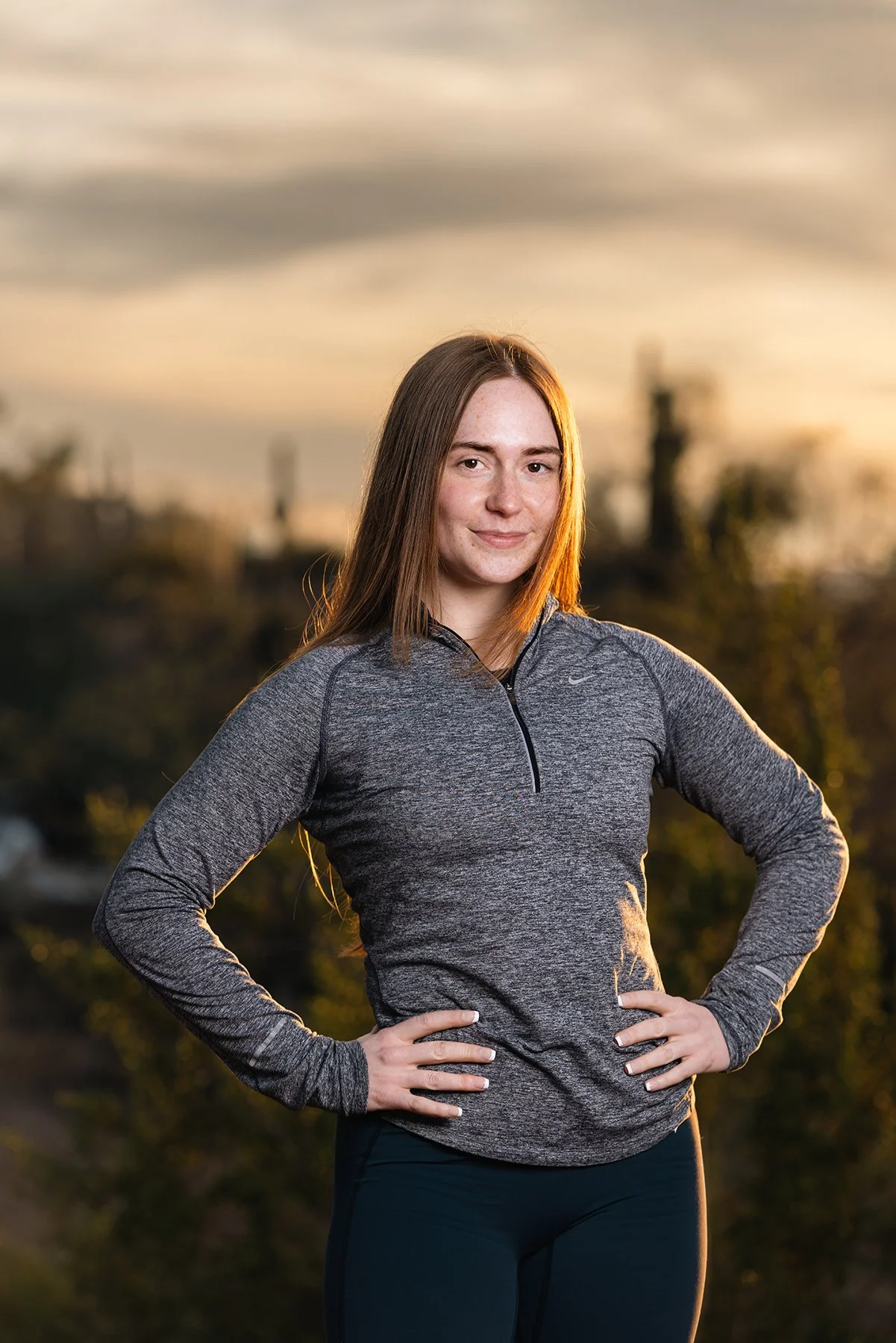 Headshot portrait in Phoenix Arizona desert 
