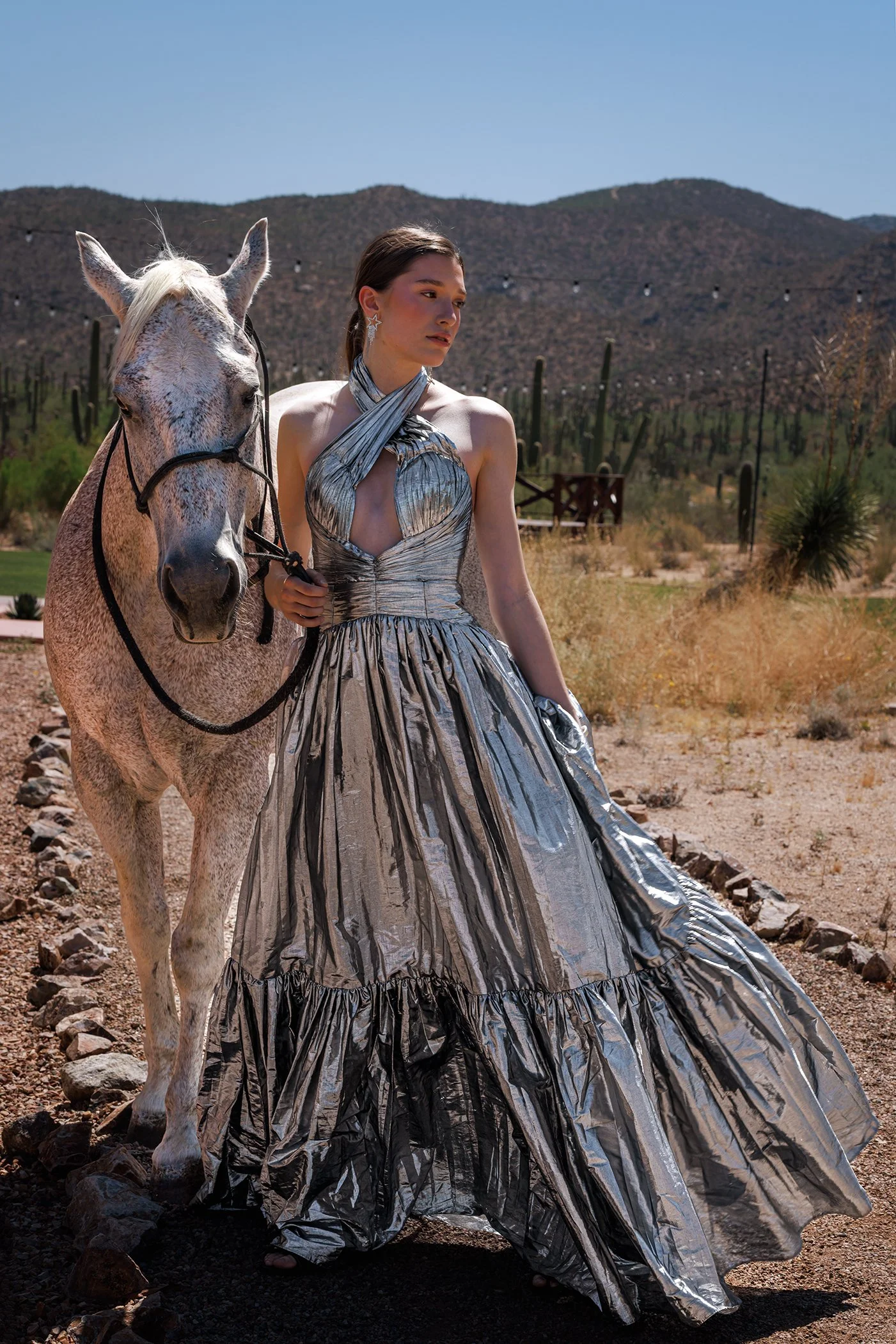 High Fashion Portrait with Horse by Jussara Sandoval Photography