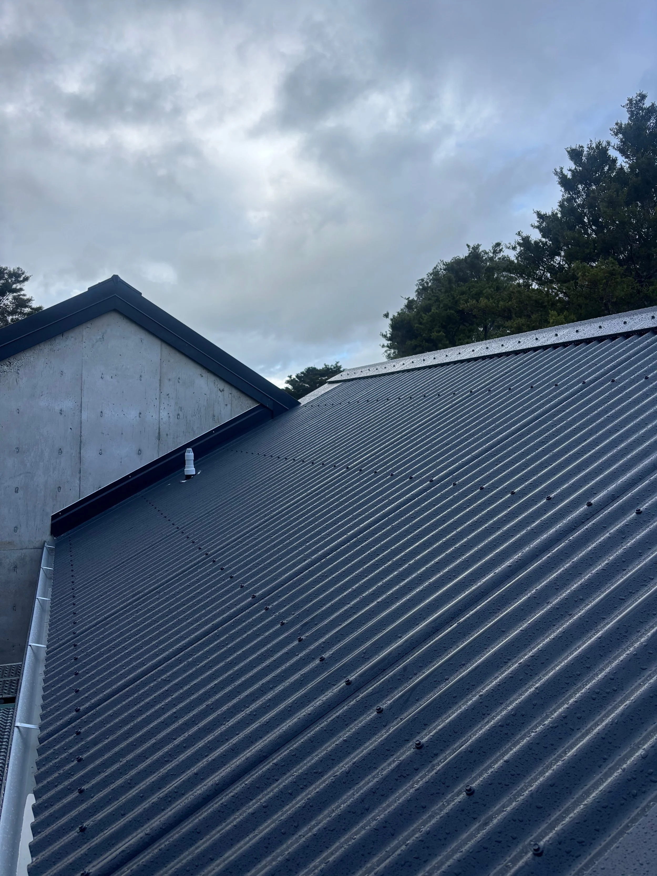 New Corrugate roofing in Windsor Grey Colour