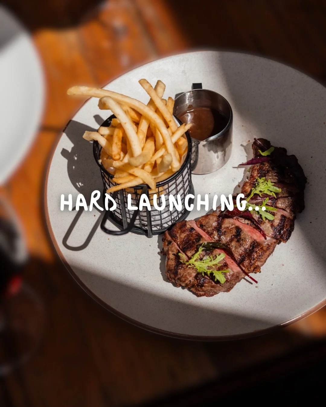 LAUNCHING STEAK SATURDAYS THIS SATURDAY, 16 MAY 🥩

A specially curated selection of primo steaks, served with signature sides and sauces alongside an all new collection of premium quality, limited quantity wines 🍷

Four cuts. Four sauces. Four side