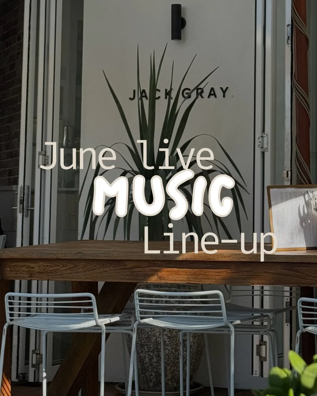 Setting the tune for your June, each Sunday from 12pm to 3pm, Live Music Arvo 🎶☀️🎤

7 June, @michaelbondmusic 
14 June, @so.fi.music back again ✨
21 June, @cameronjameslittle 
28 June, @cassyraemusic 

Taking you from morning to lunch, onto Happy H