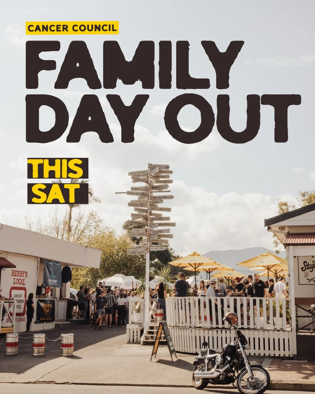 Looking for something wholesome to do with the fam this weekend? 💛 Come to The Great Southern this Sat - meet other local families, enjoy live tunes, a BBQ lunch, kids&rsquo; games and a jumping castle at the pub!  All raising funds for the @cancerc