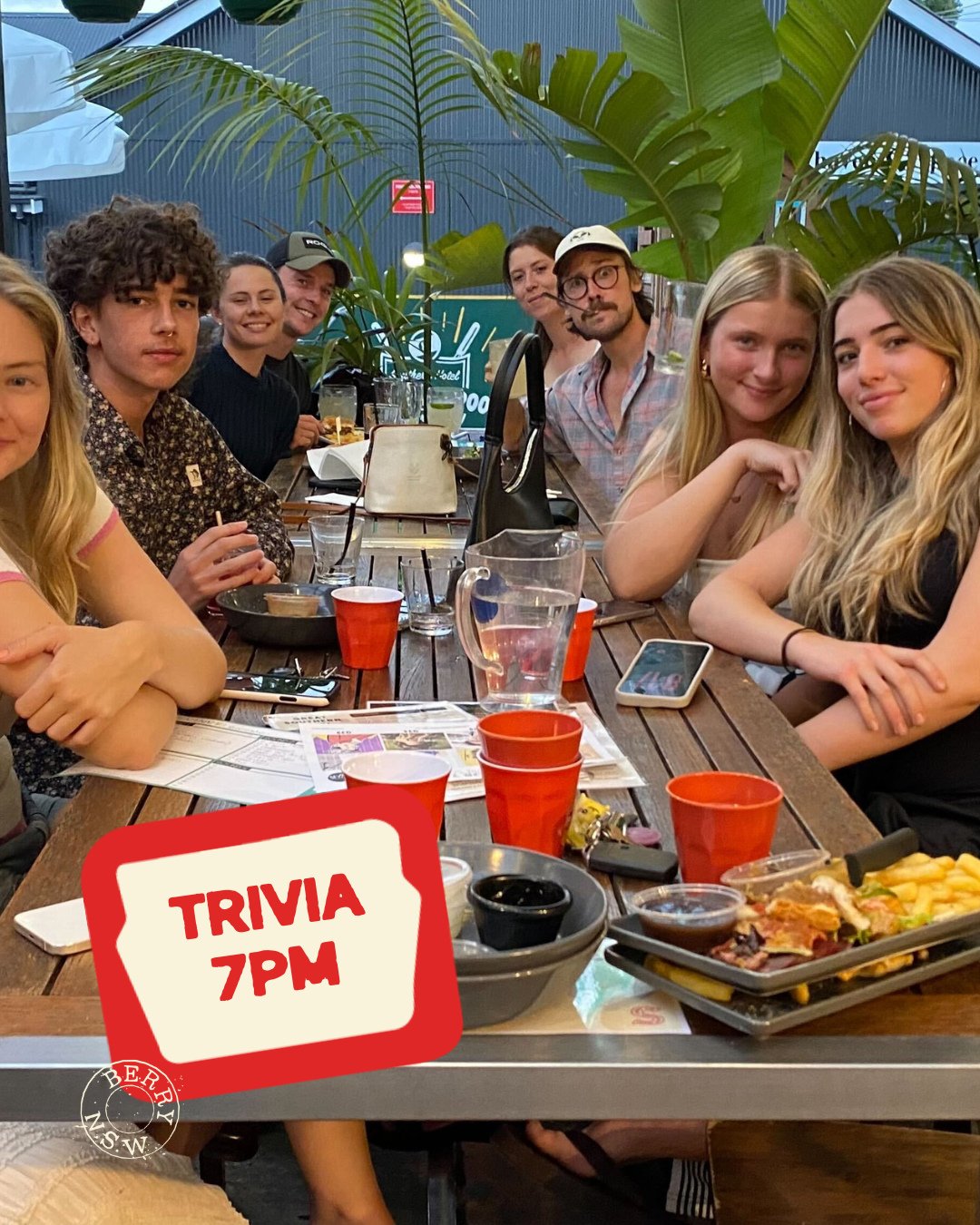 Trivia again in the beer garden tonight! ++ Free pool and kids eat free w/ any main meal. Yahhooo 🤝