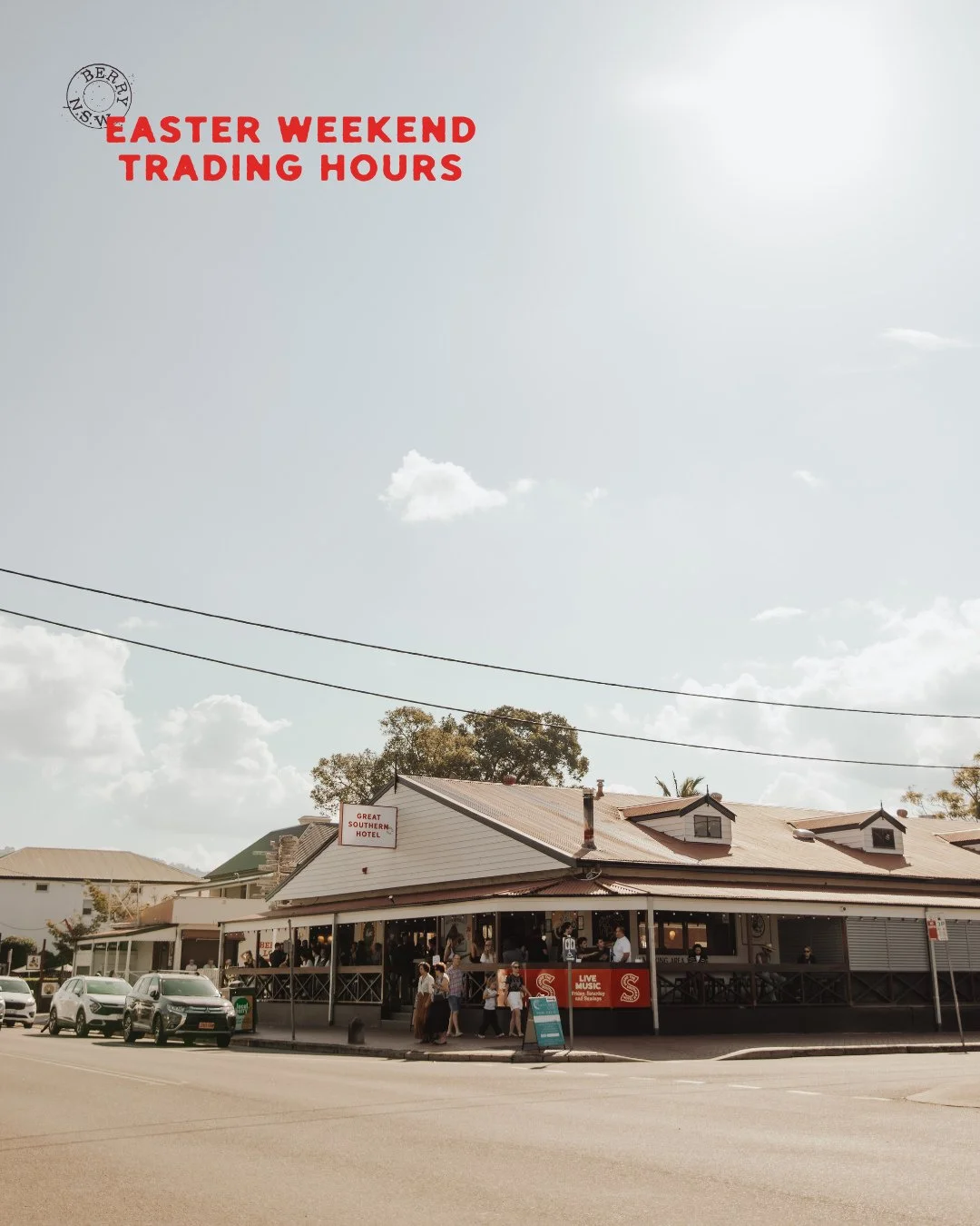 Join us this Easter long weekend 🍻 We&rsquo;re open right through with live music, DJs, and plenty of space to settle in for a feed and a few.⁠
⁠
No takeaway on Good Friday - so grab a table and stay a while. Full details + everything else you need 