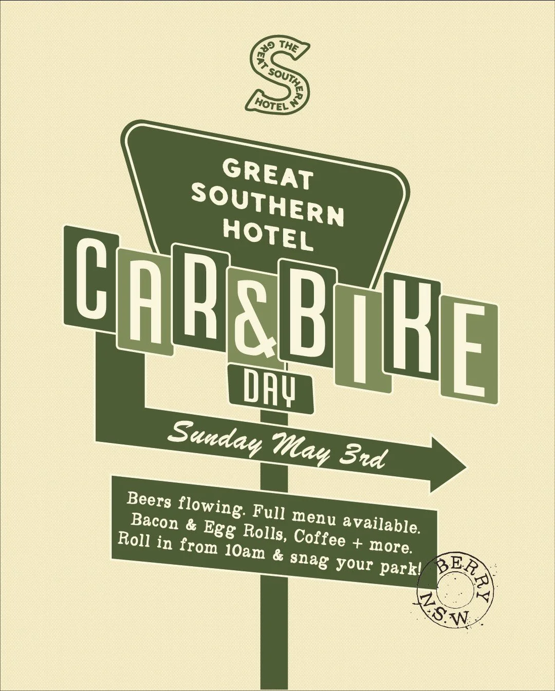 💥 IT'S BACK 💥 Engines rolling through town, chrome catching the sun, and that unmistakable buzz in the air, Car &amp; Bike Day is back in Berry 🚗🏍️⁠
⁠
There&rsquo;s something special about this one. A nod to the classics, a showcase of serious bu