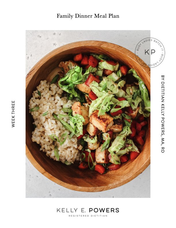 Family Dinner Meal Plan : Week Three