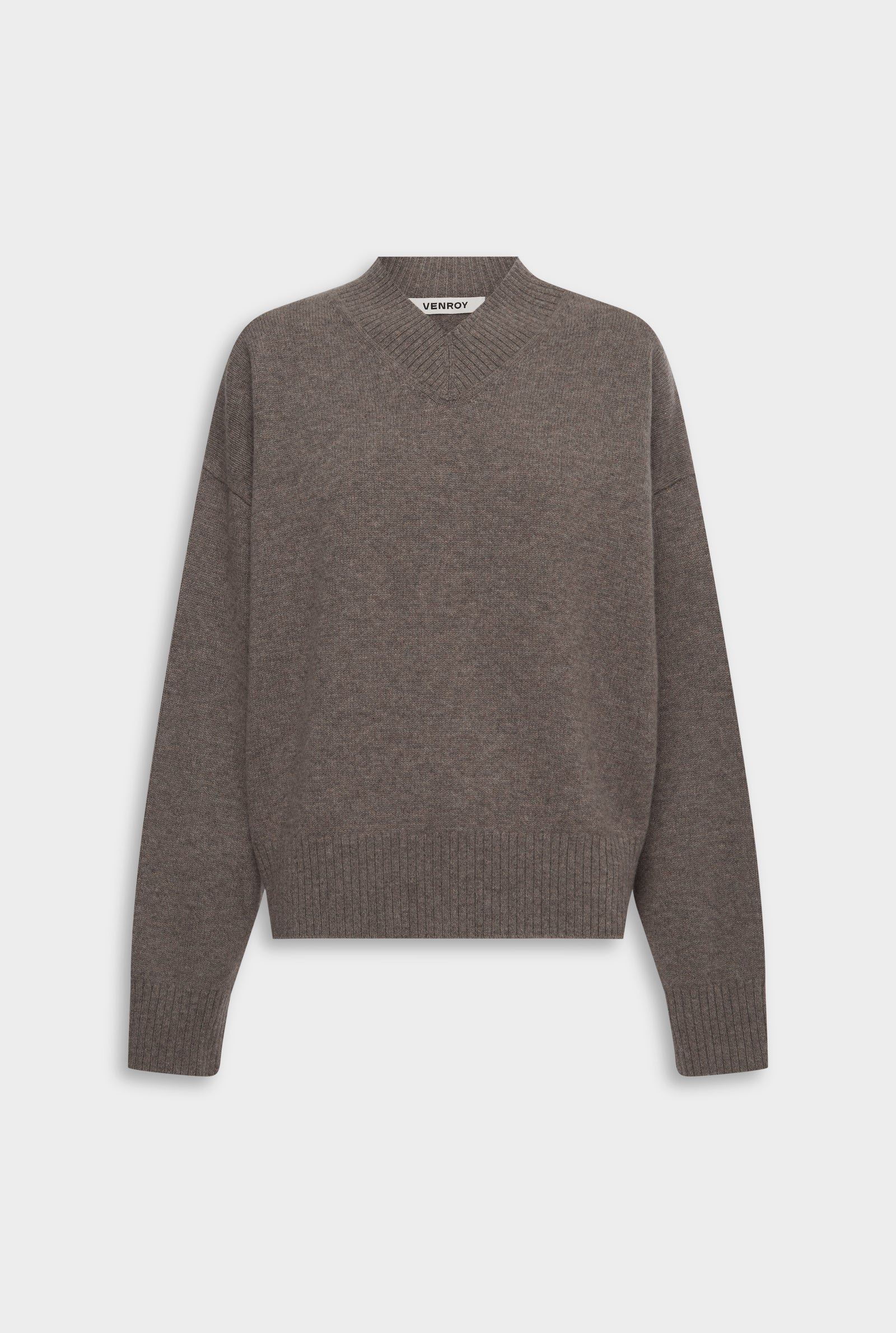 VenroyFlatLay-Womens-WoolCashmereVNeckSweater-BrownMarl.jpg