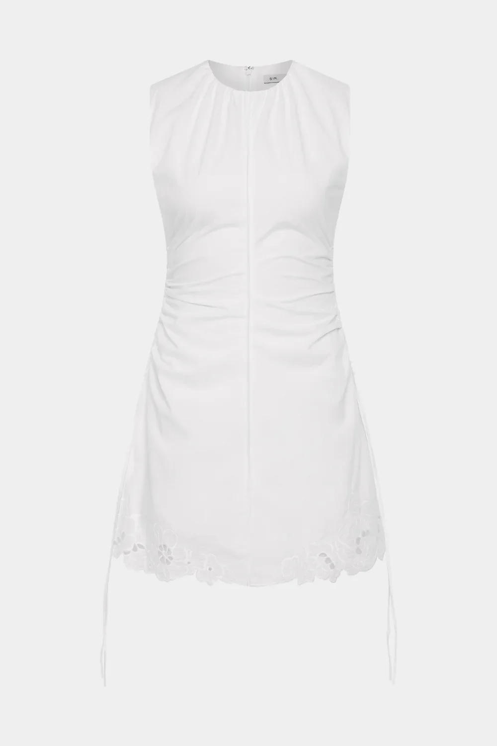S48-SIR226-1030_Klara_Ruched_Mini_Dress_Ivory-26140-SirTheLabel-A-0238.webp