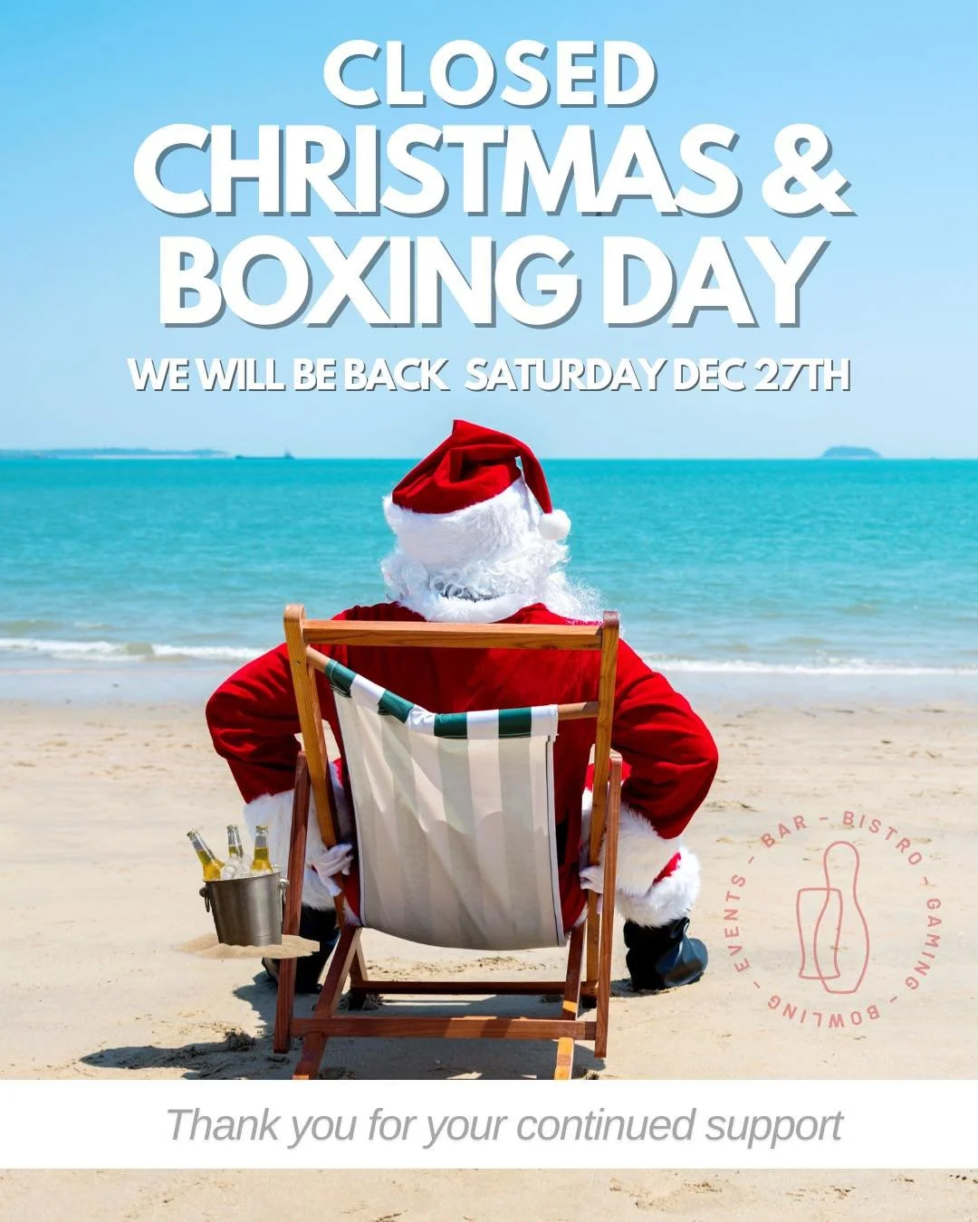 Merry Christmas from all of us at Central Lane 🎄

Wishing our locals, families and friends a day filled with good food, a few laughs and time well spent together.