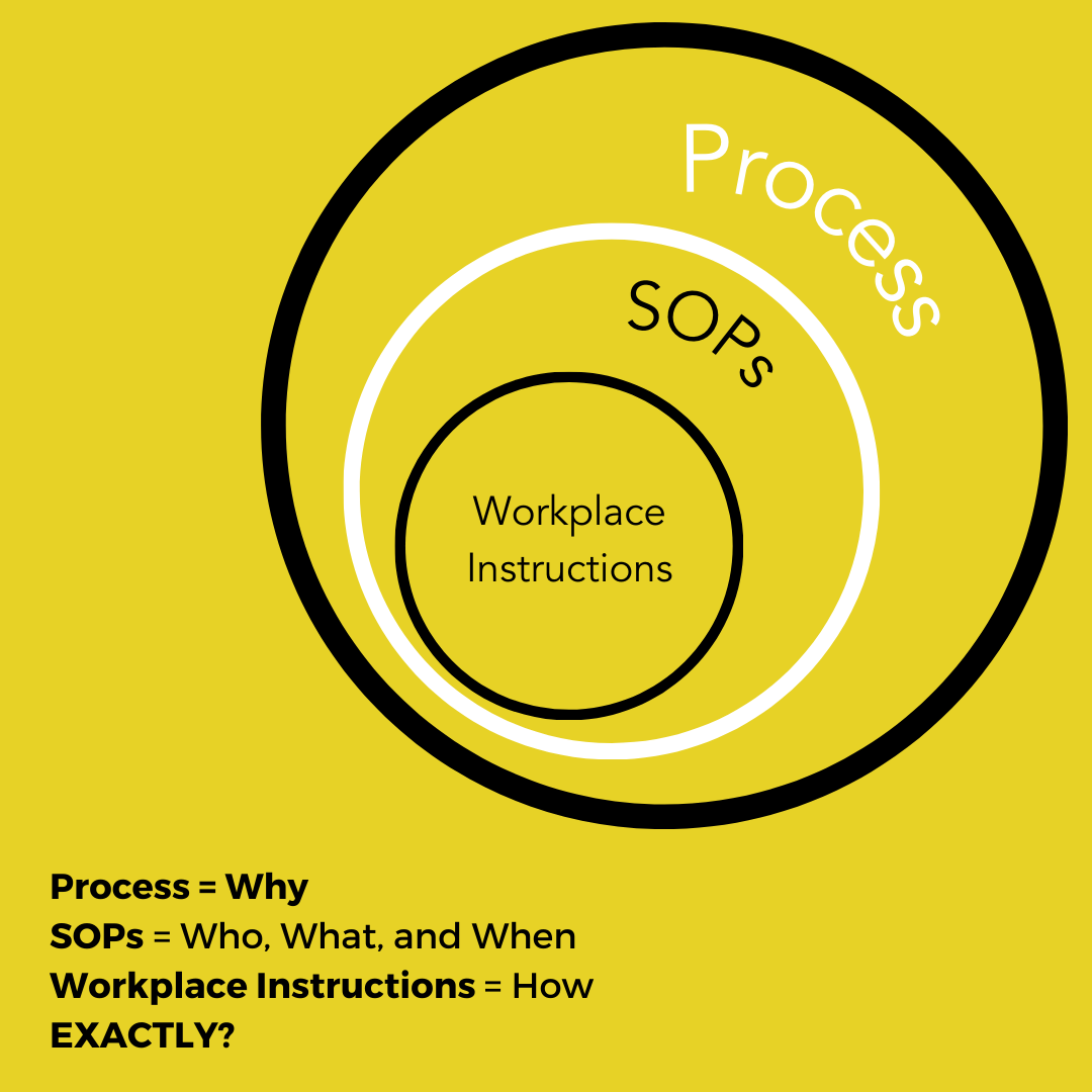 What’s the difference between Processes, Procedures, and Instructions?