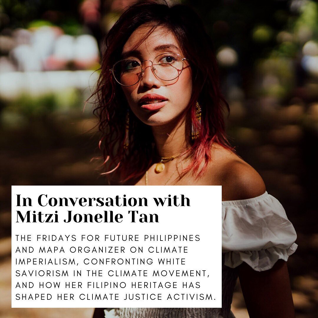 latest spotlight article in the &ldquo;In Conversation&rdquo; series featuring Filipino climate justice activist and organizer @mitzijonelle 🌟 in this piece, mitzi highlights climate imperialism, how wealthy countries like the U.S. control the econo