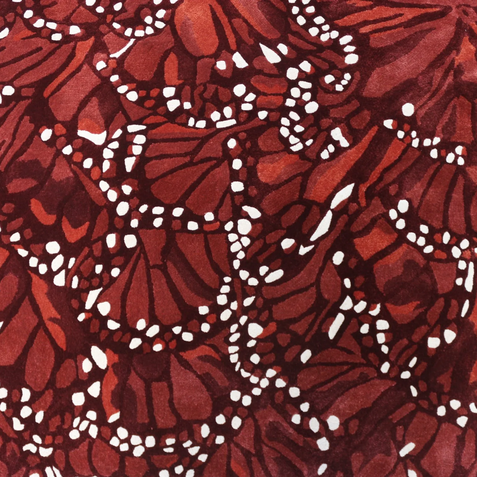 Butterfly Tufted Design