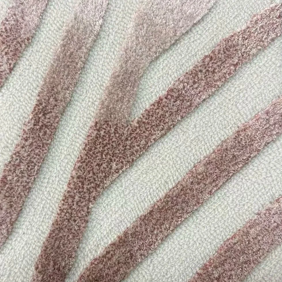 Wool Loop and Tencel Tuft Design