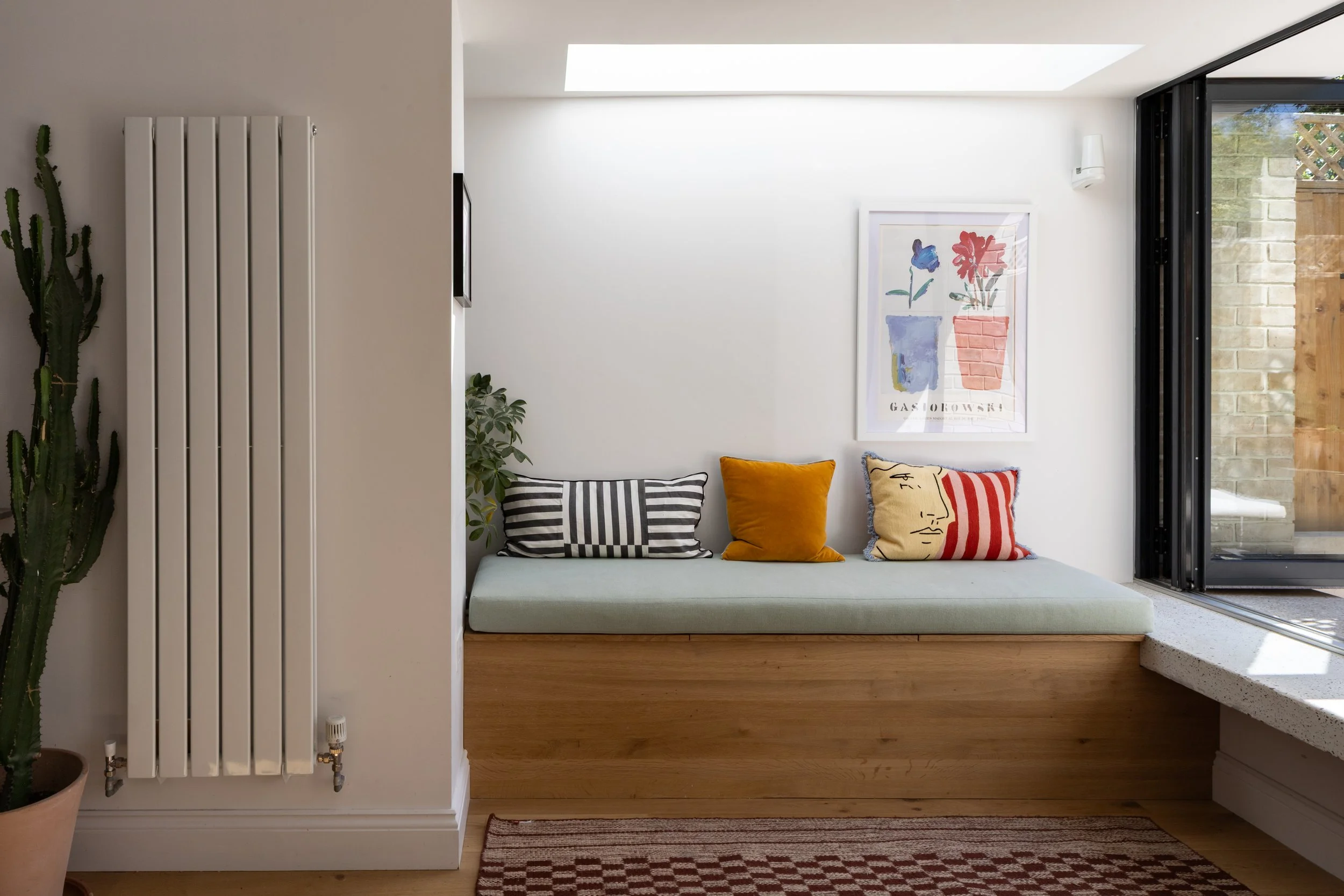 Inside-Out House, Brockley, London – Flexible Open Plan Area with Custom Joinery Bench Seatingby Studio Manifest Architects