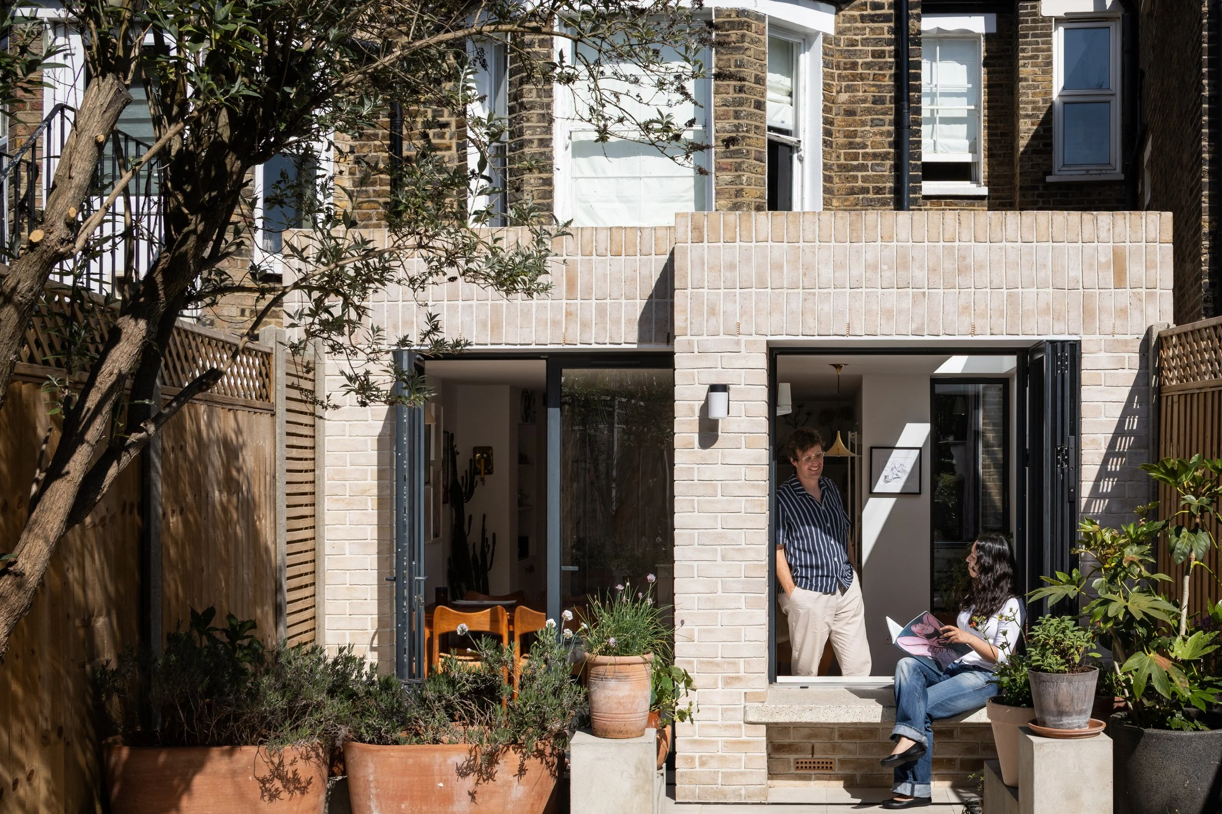 Inside-Out House, Brockley, London – Timber Frame Rear Extension clad in brick by Studio Manifest Architects