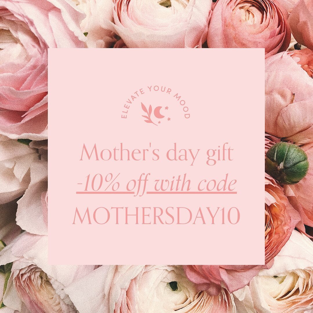 It's not too late to get -10% off with the code MOTHERSDAY10 in the @feelgoodstories.shop webshop. ✨Spread the message of elevating your mood and give the mother figures in your life a feel good gift. 🎁💞🥰