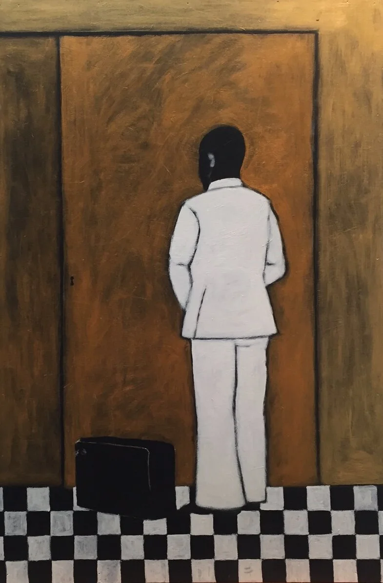 The prodigal son, 2018, Acrylic on plywood, 149.2 x 86.7 cm