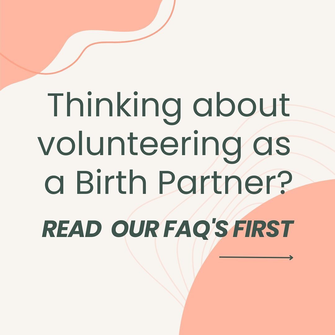 Are you considering applying to volunteer for @birthpartnerproject ?

Here are just some of our frequently asked questions to save you some time! 

Please explore our website to get an understanding of what we do and make a note of the training dates