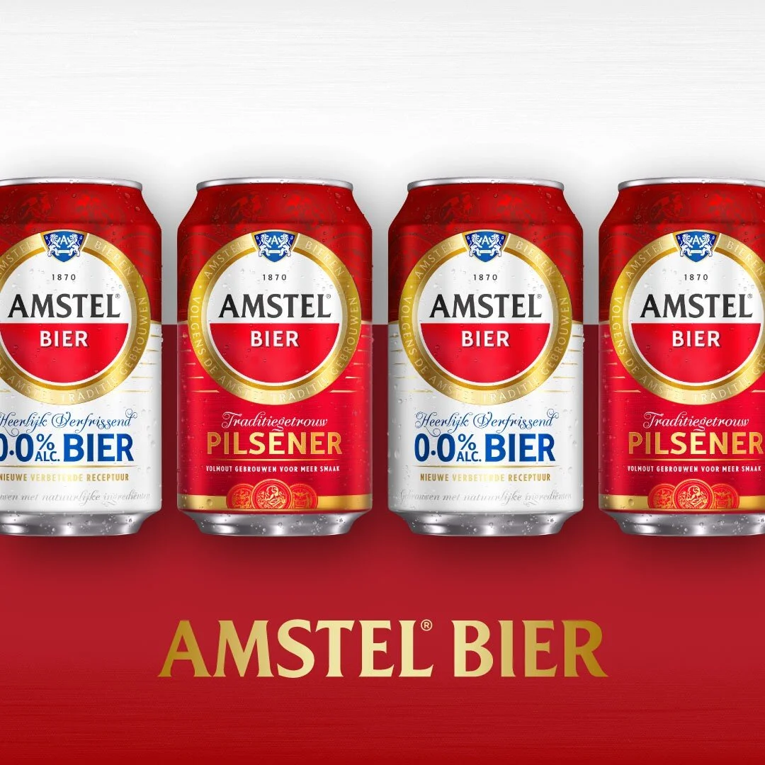 NEW WORK!!! HEINEKEN Netherlands asked us to give Amstel a new and yet familiar face. This resulted in a complete overhaul of the brand design. We started working on the core of the brand: Pilsener. And from there on we created a completely new packa