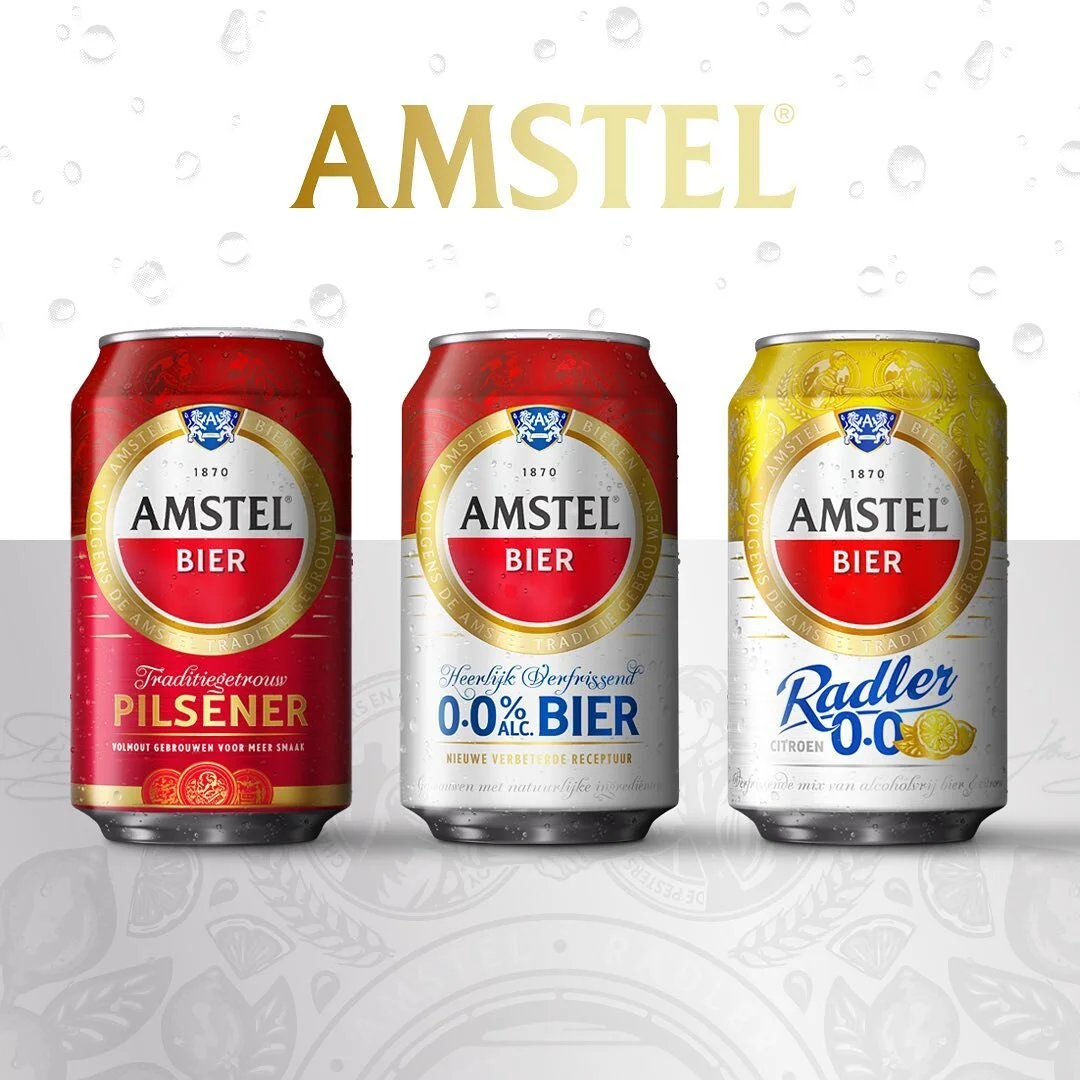 NEW WORK!!! HEINEKEN Netherlands asked us to give Amstel a new and yet familiar face. This resulted in a complete overhaul of the brand design. We started working on the core of the brand: Pilsener. And from there on we created a completely new packa