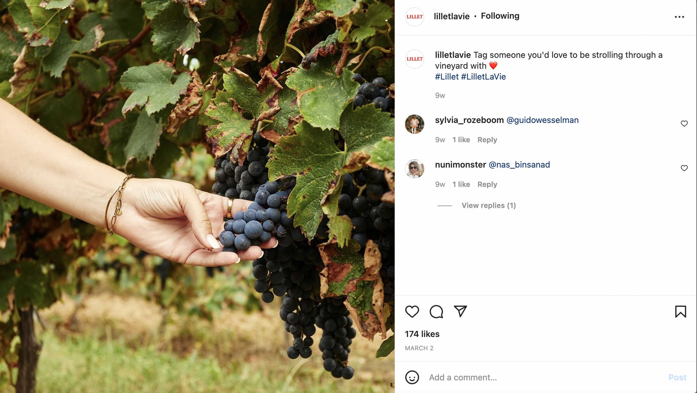 Engagement Post for Lillet UAE