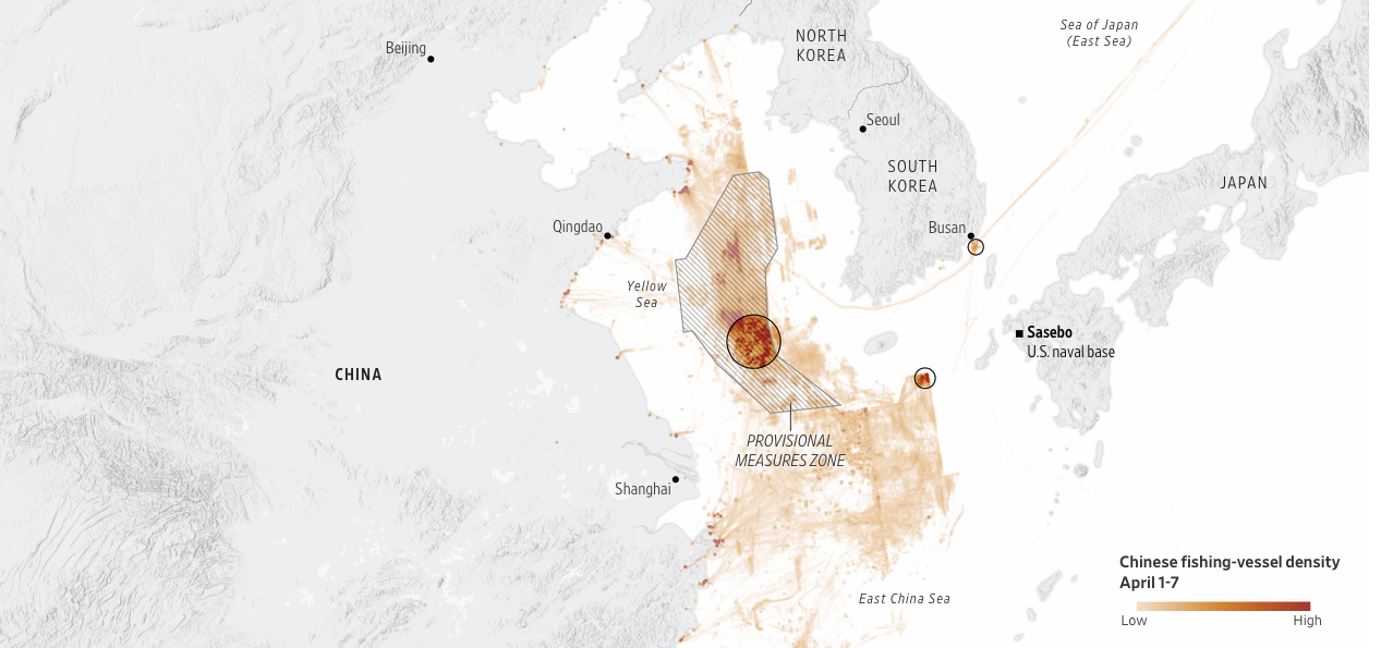 See How China Is Gaining Power in Contested Waters - Chinese fishing vessels pushed within 150 miles of a U.S. naval base in Japan last month, the latest maneuver in a decades long campaign