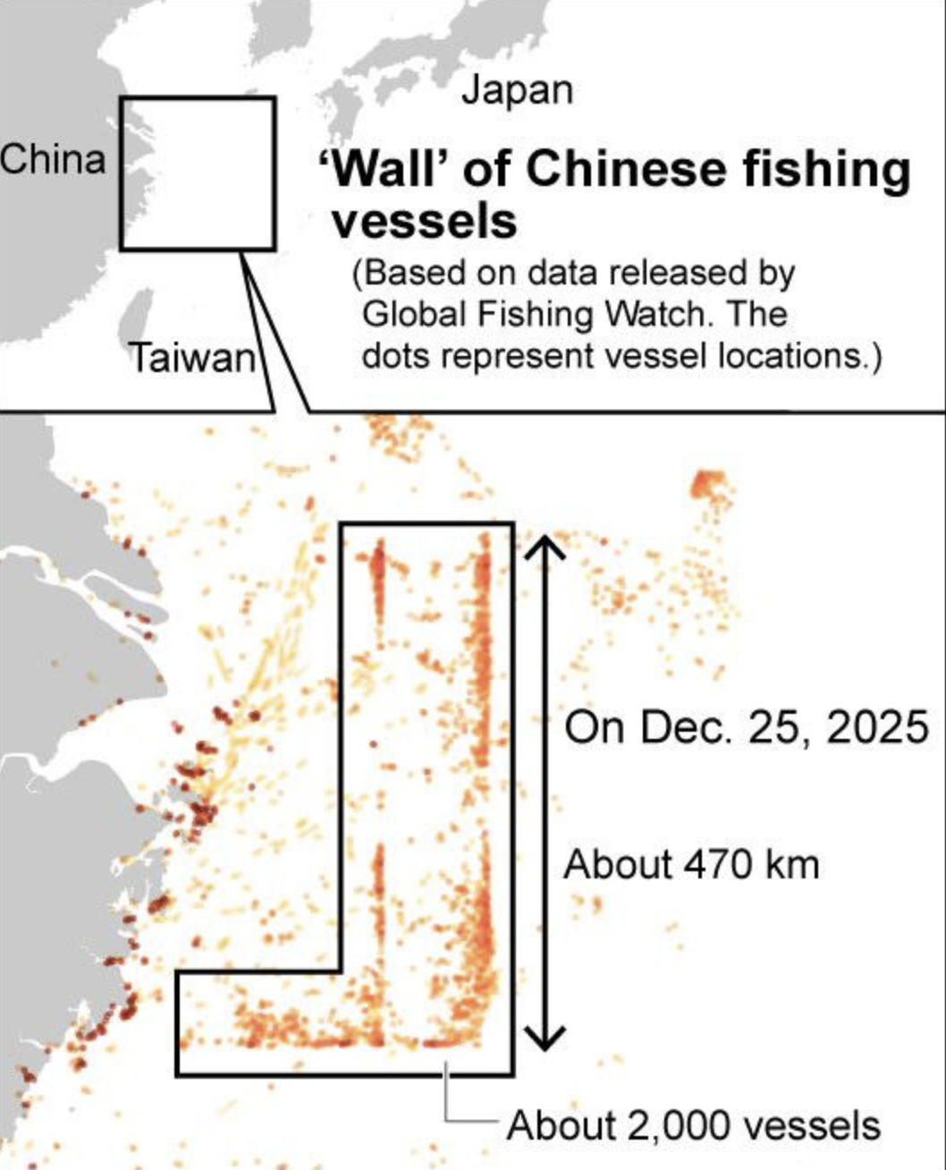 “I am a militiaman,” one captain, who leads a fleet, said. He allowed Asahi Shimbun reporters aboard his boat…